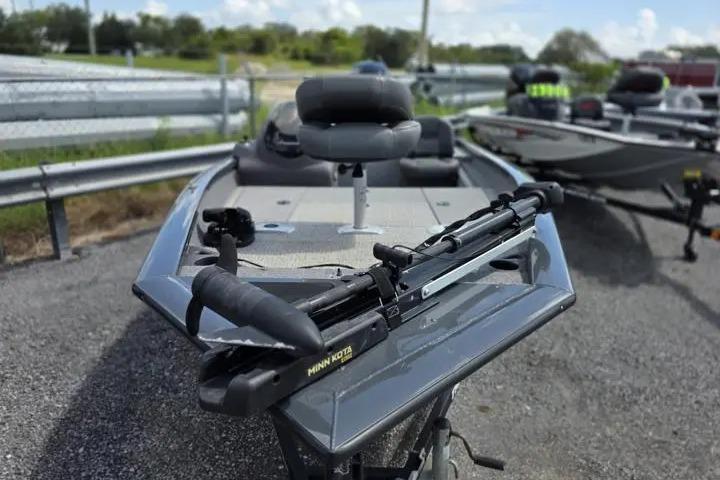 2020 Tracker Pro Team 175 TF fishing boat with Minn Kota trolling motor.