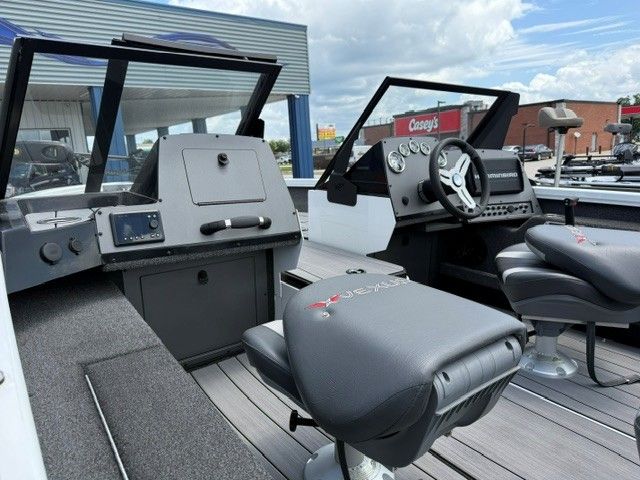 Interior of 2024 Vexus ADX180 boat with modern features.