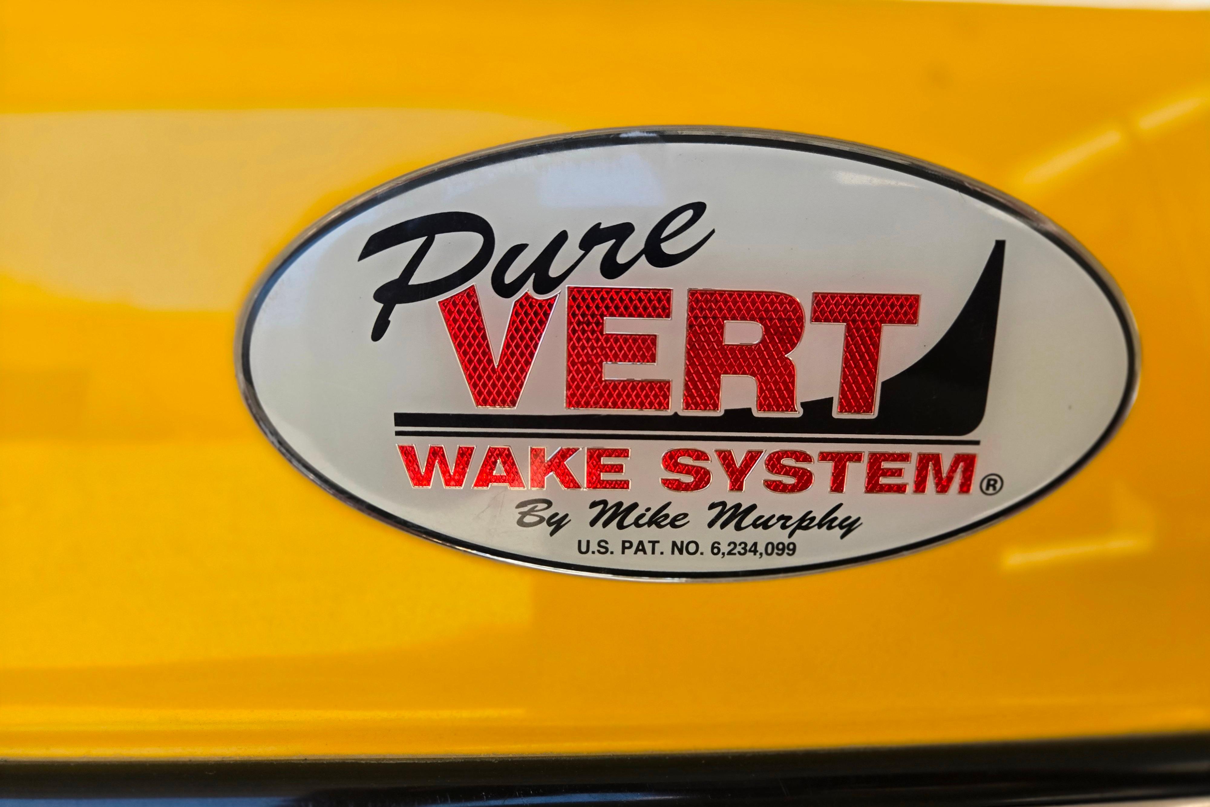 Pure Vert Wake System logo on 2007 Calabria CAL AIR PRO V boat.