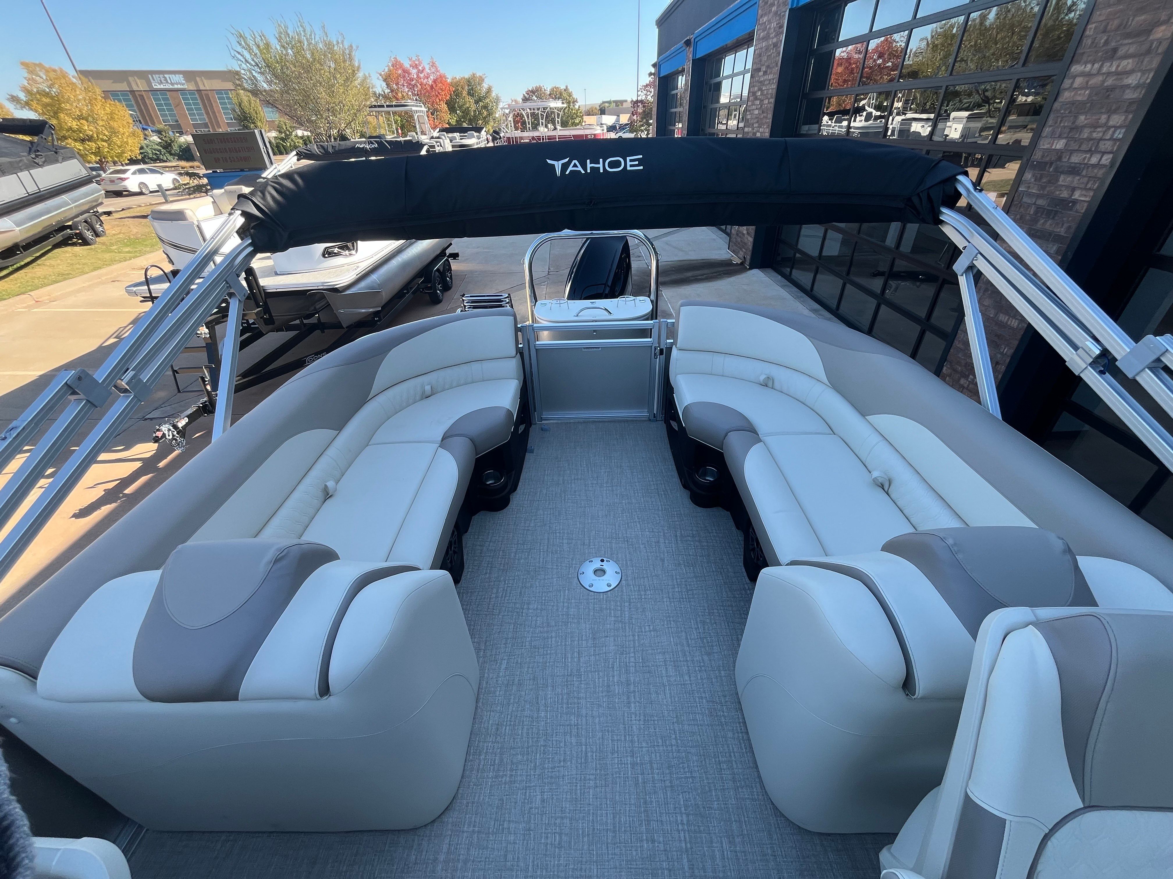 2026 Tahoe 2385 LTZ Quad Lounger with luxurious seating.