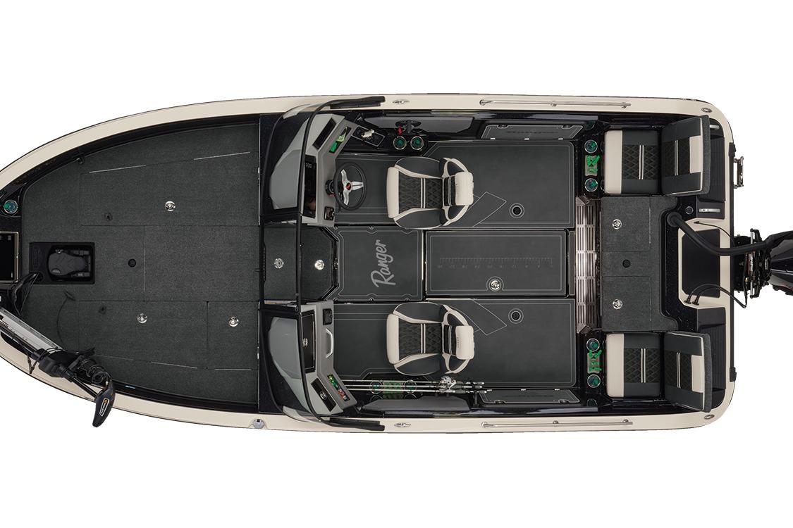 Manufacturer Provided Image: Overhead view of 2026 Ranger 620xFS Pro boat interior layout.