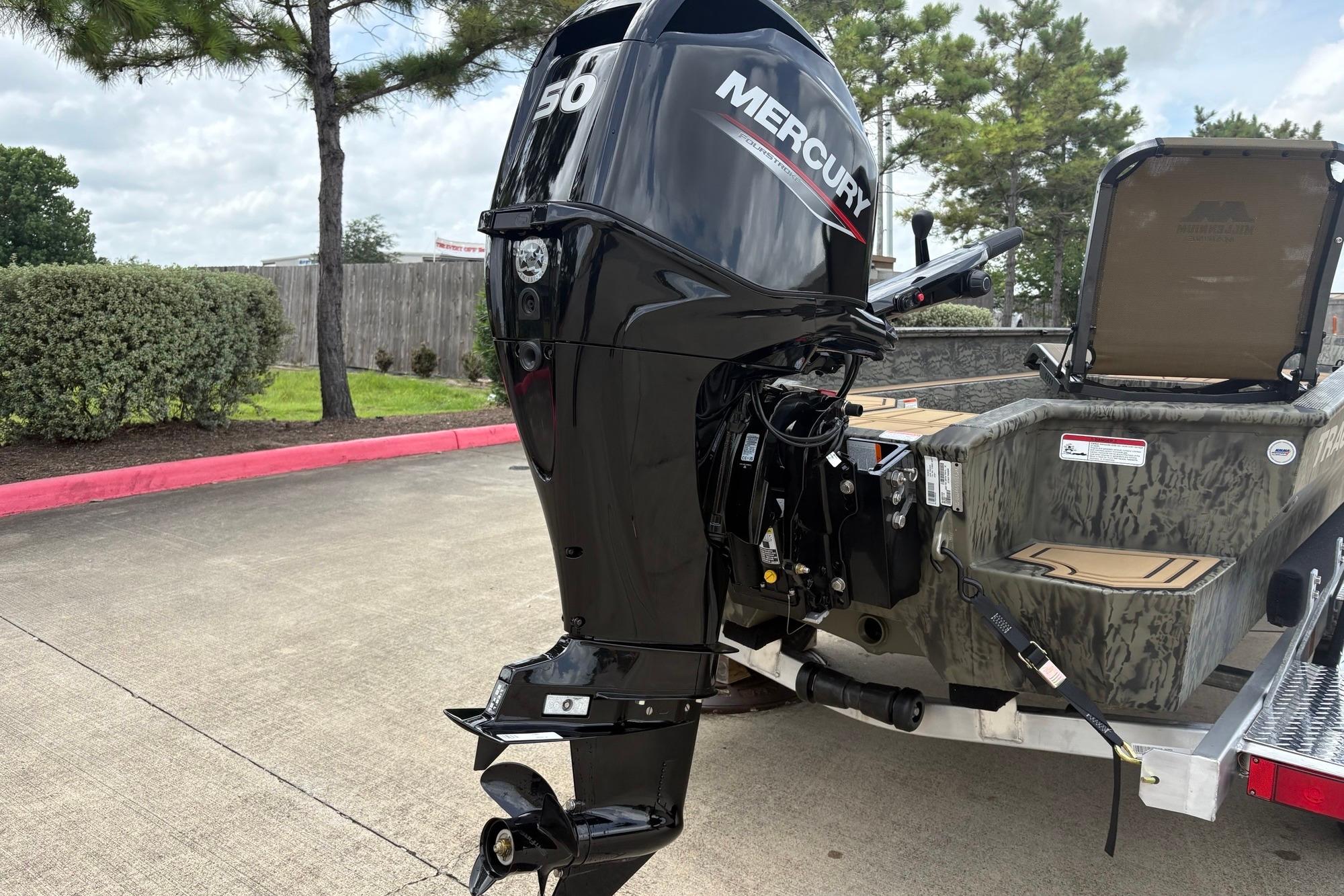 2026 Tracker Grizzly 1650 T Prairie Wings Edition with Mercury outboard motor.