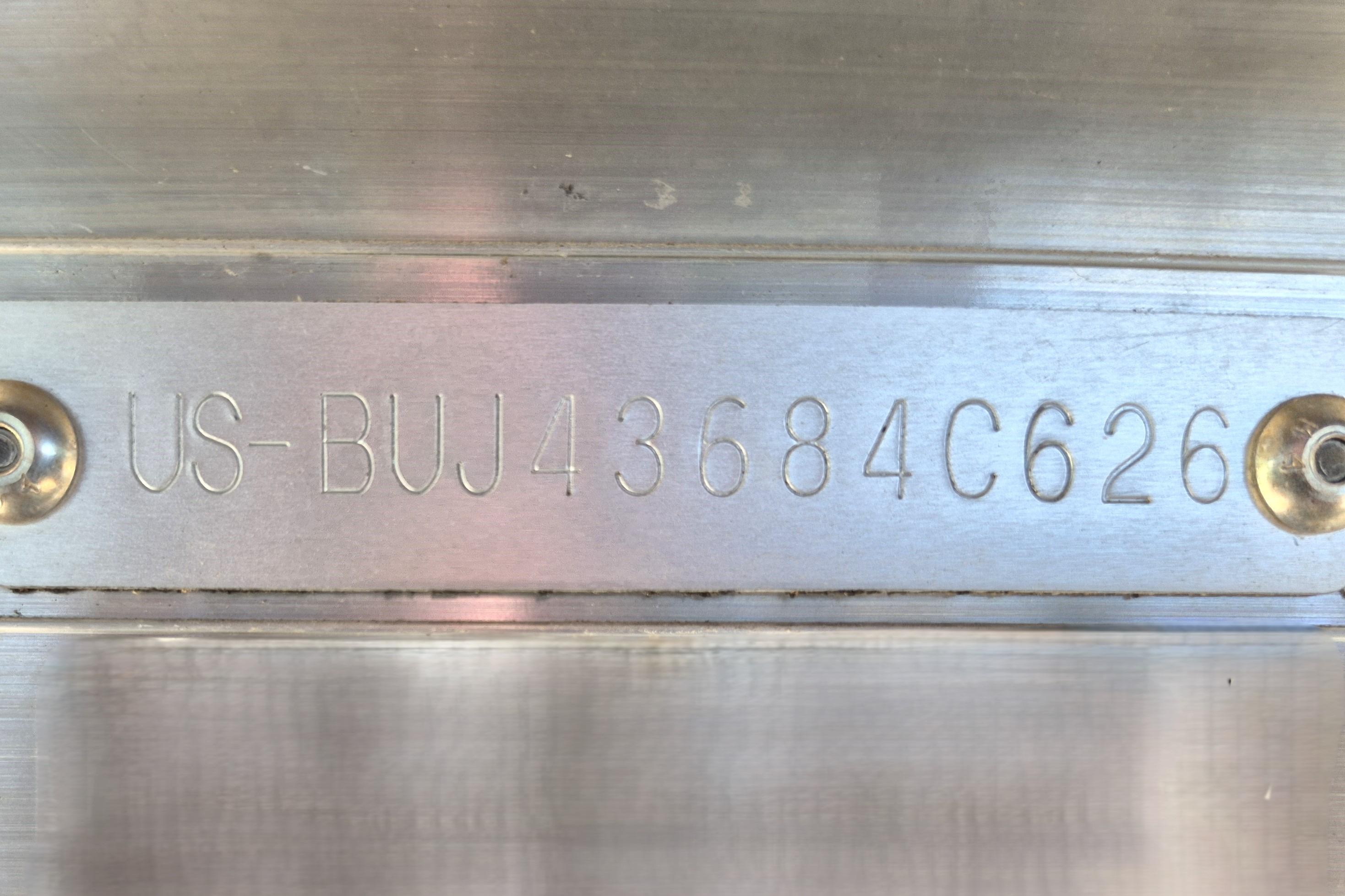 Hull identification number on 2026 Sun Tracker Bass Buggy 18 DLX boat.
