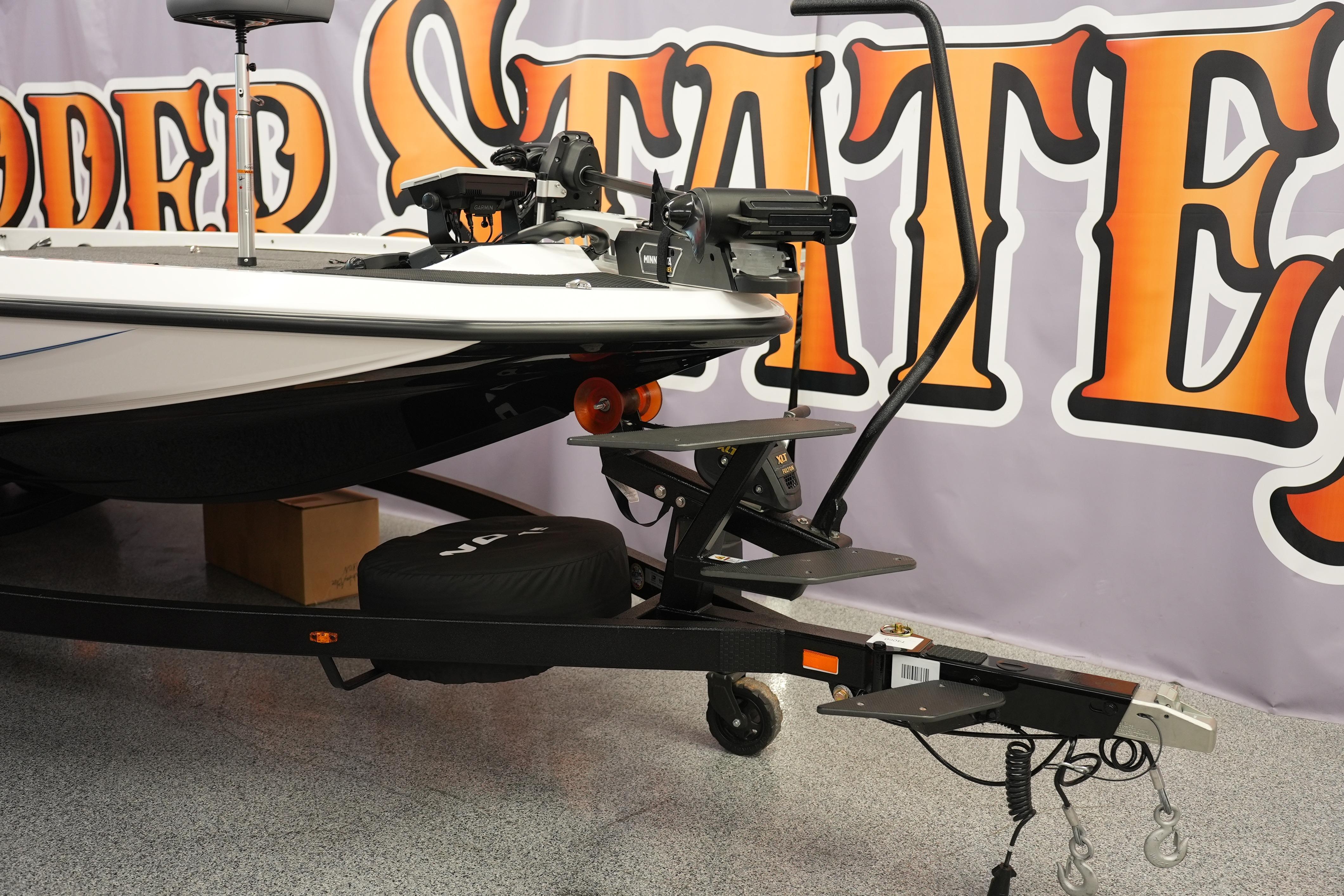 2026 iKon VLE21 boat trailer with step ladder and mounted equipment.