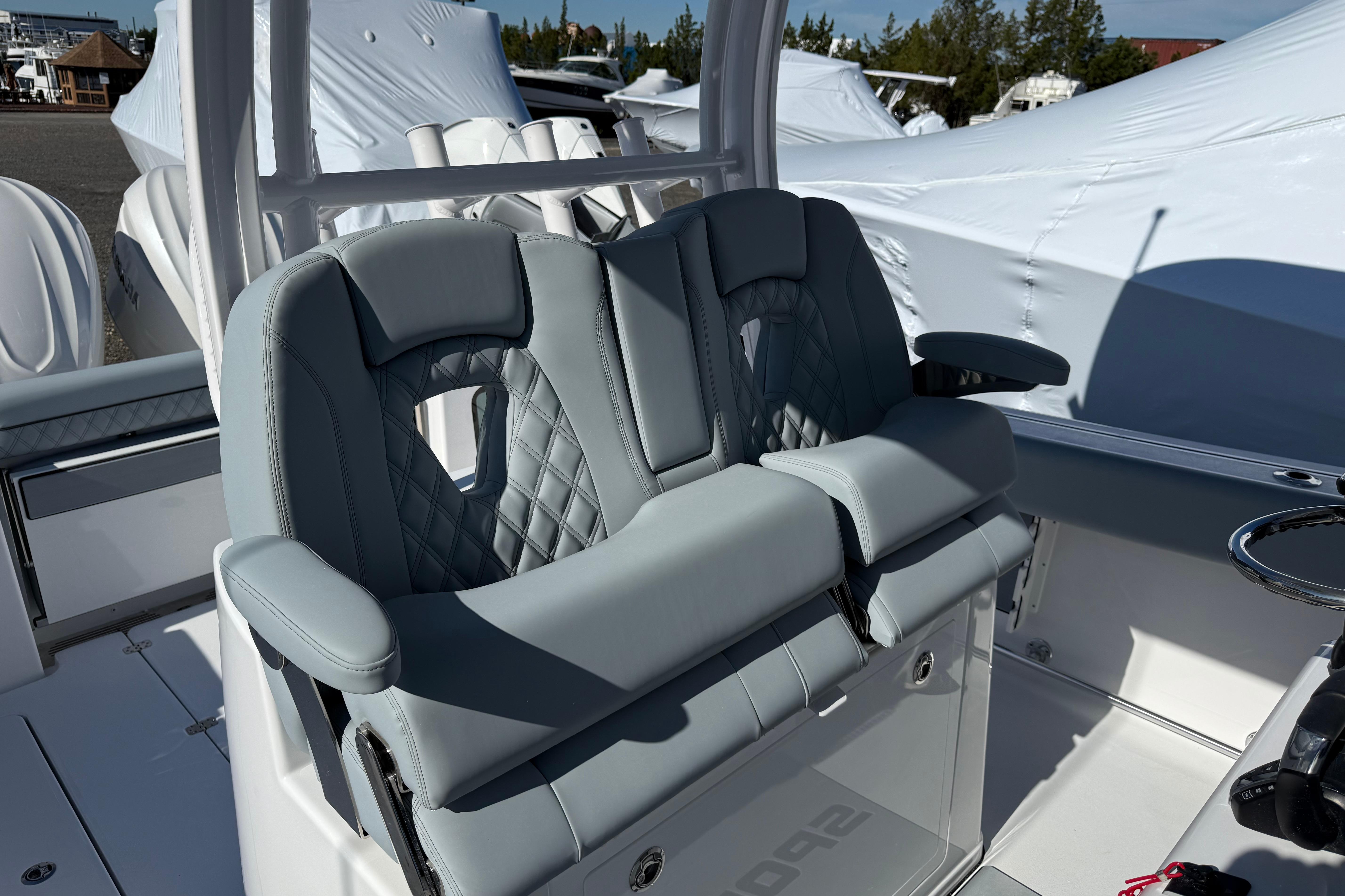 2026 Sportsman Open 322 Center Console boat with luxurious seating and modern design.