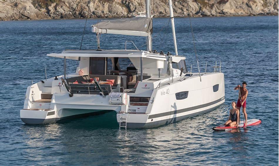 2022 Fountaine Pajot Isla 40 Maestro used sailing catamaran for sale in Spain - Clearwater Marine