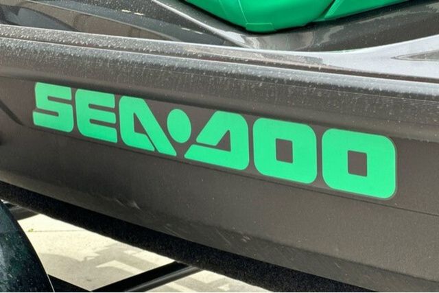 Sea-Doo PWC GTR 230 with green logo on a black background.