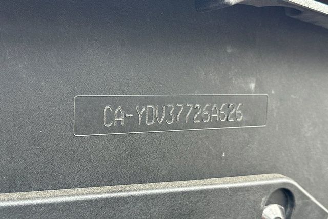 Close-up of a serial number on a Sea-Doo PWC.