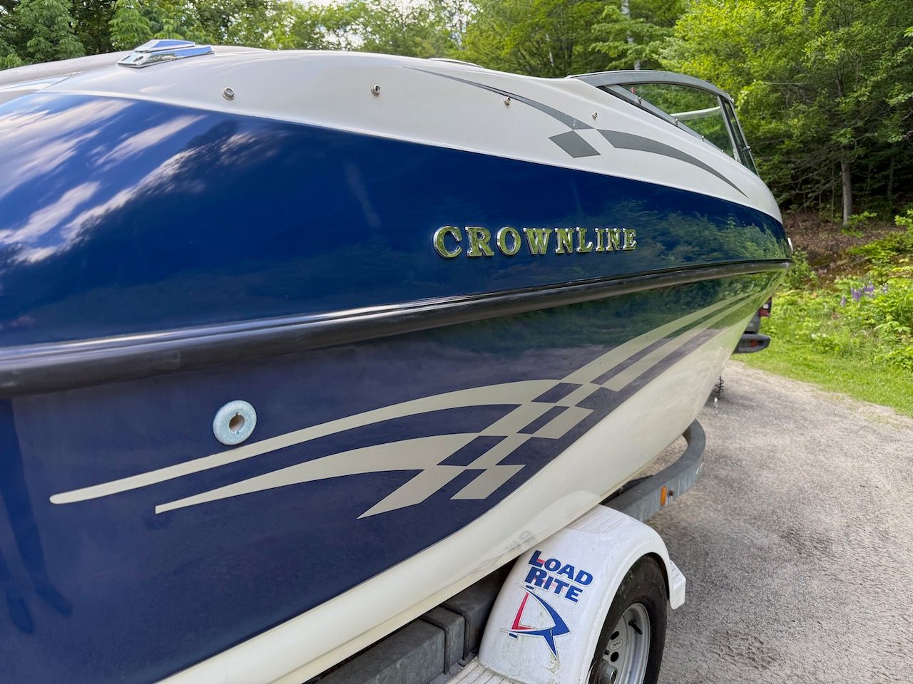 2000 Crownline 192 BR boat on a trailer.