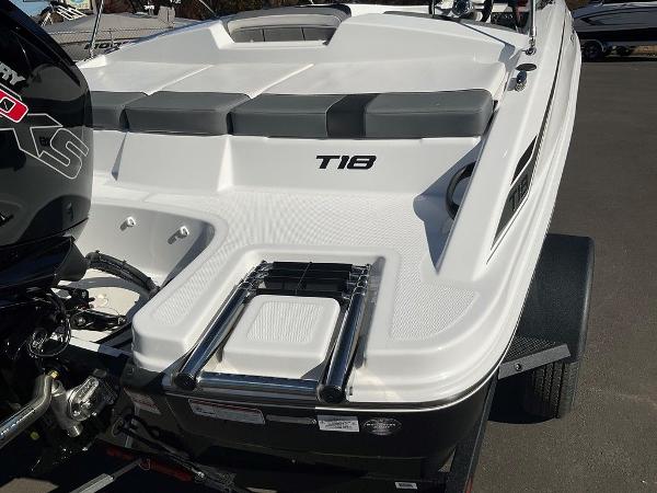 2025 Tahoe T18 boat with sleek design and modern features.