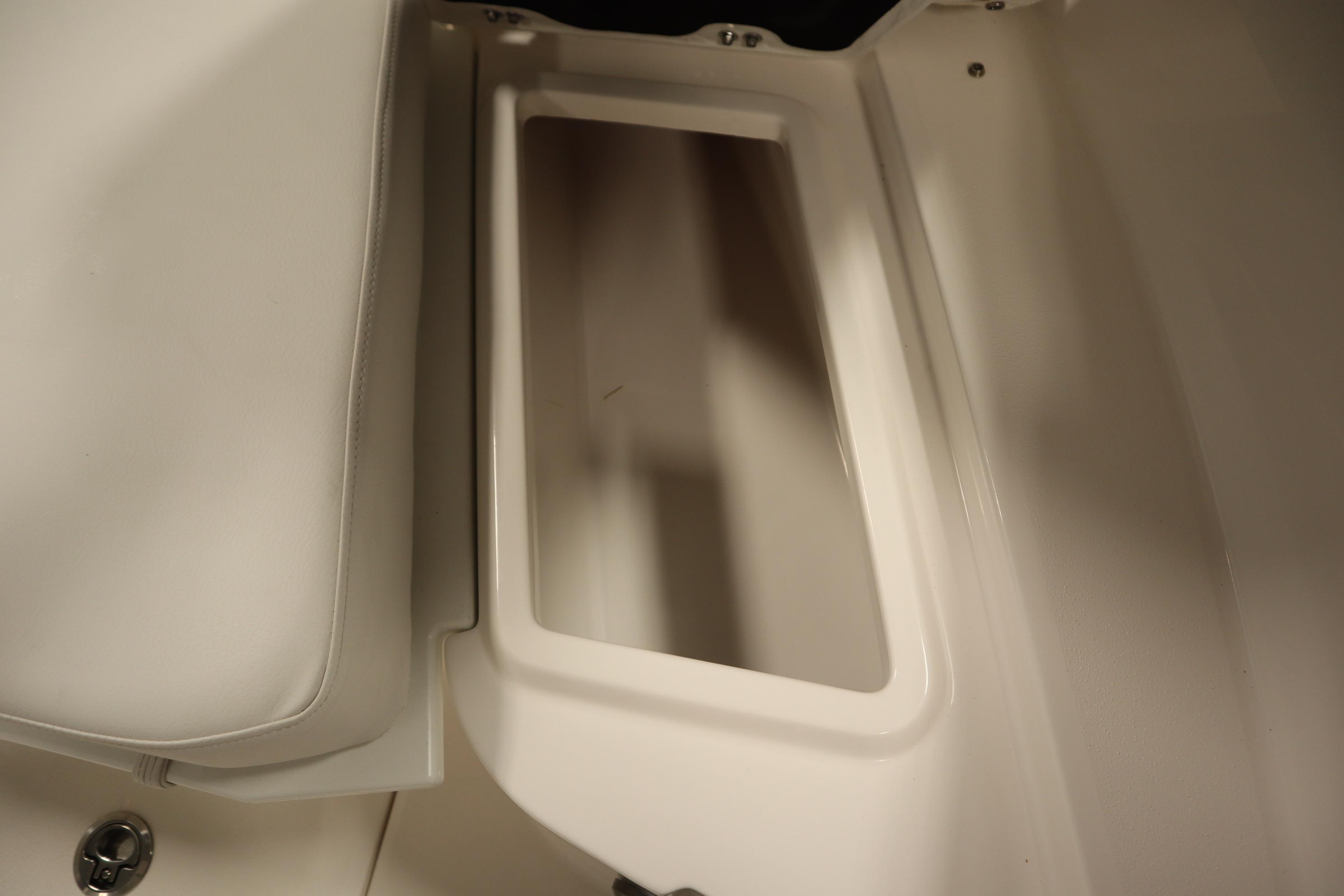 2026 Sea Fox 228 Commander boat interior storage compartment.