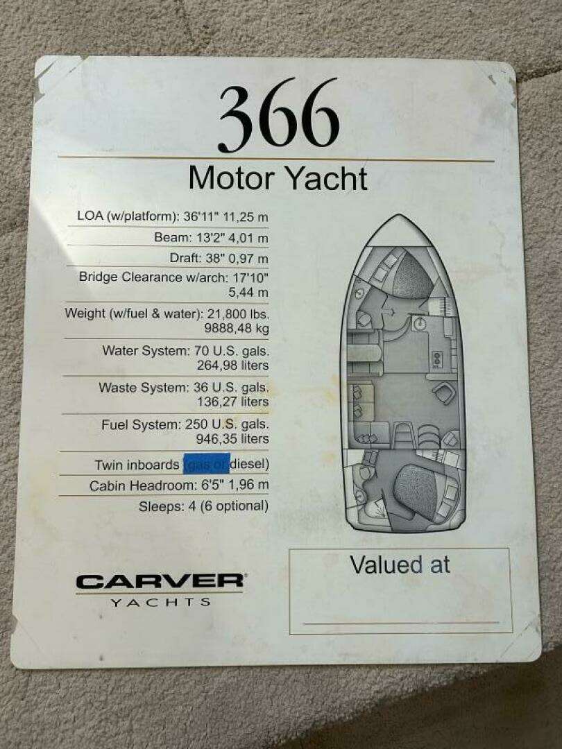 2005 Carver 366 MY - Image 79