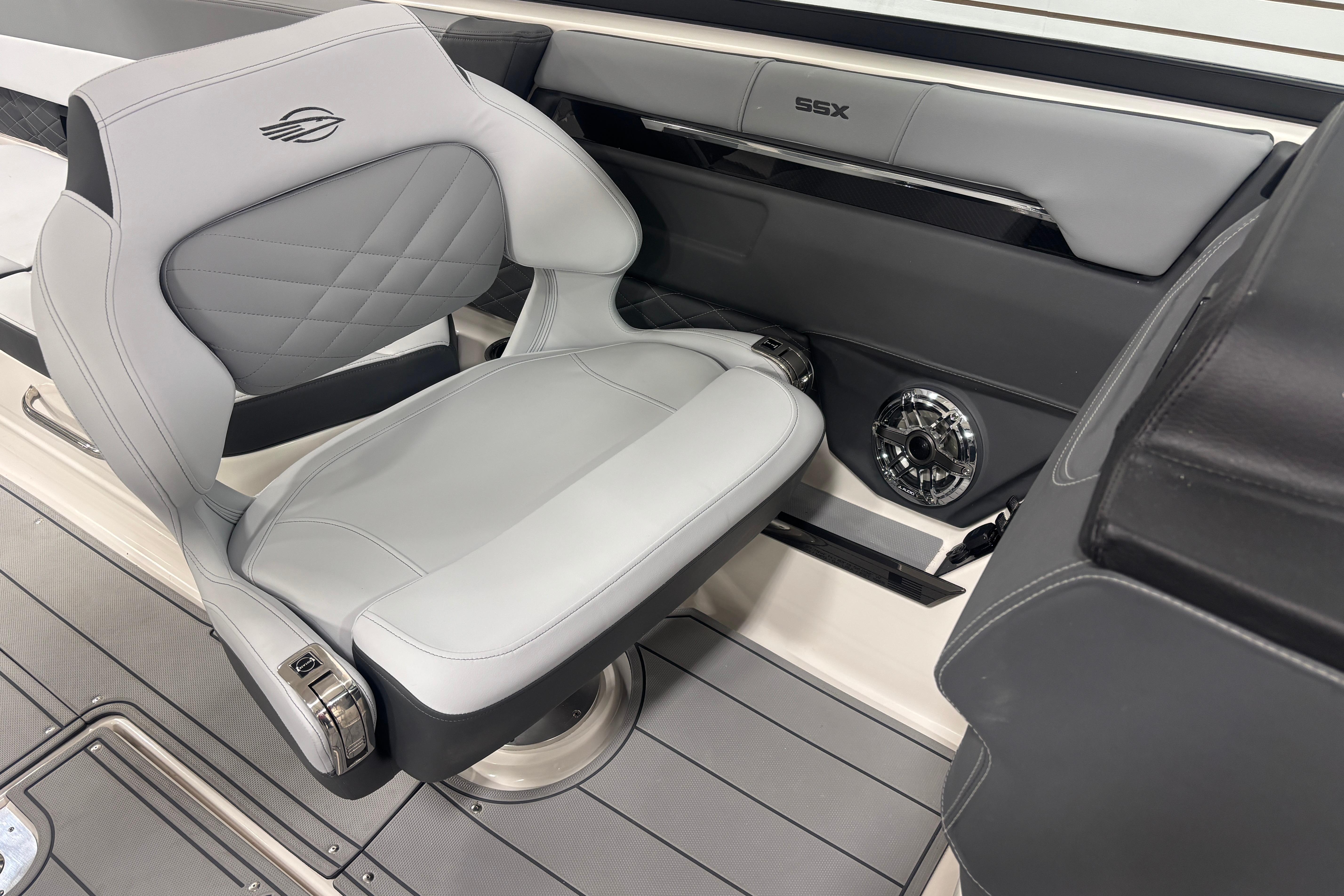 2026 Chaparral SSX 30 boat interior with luxurious seating and modern design.