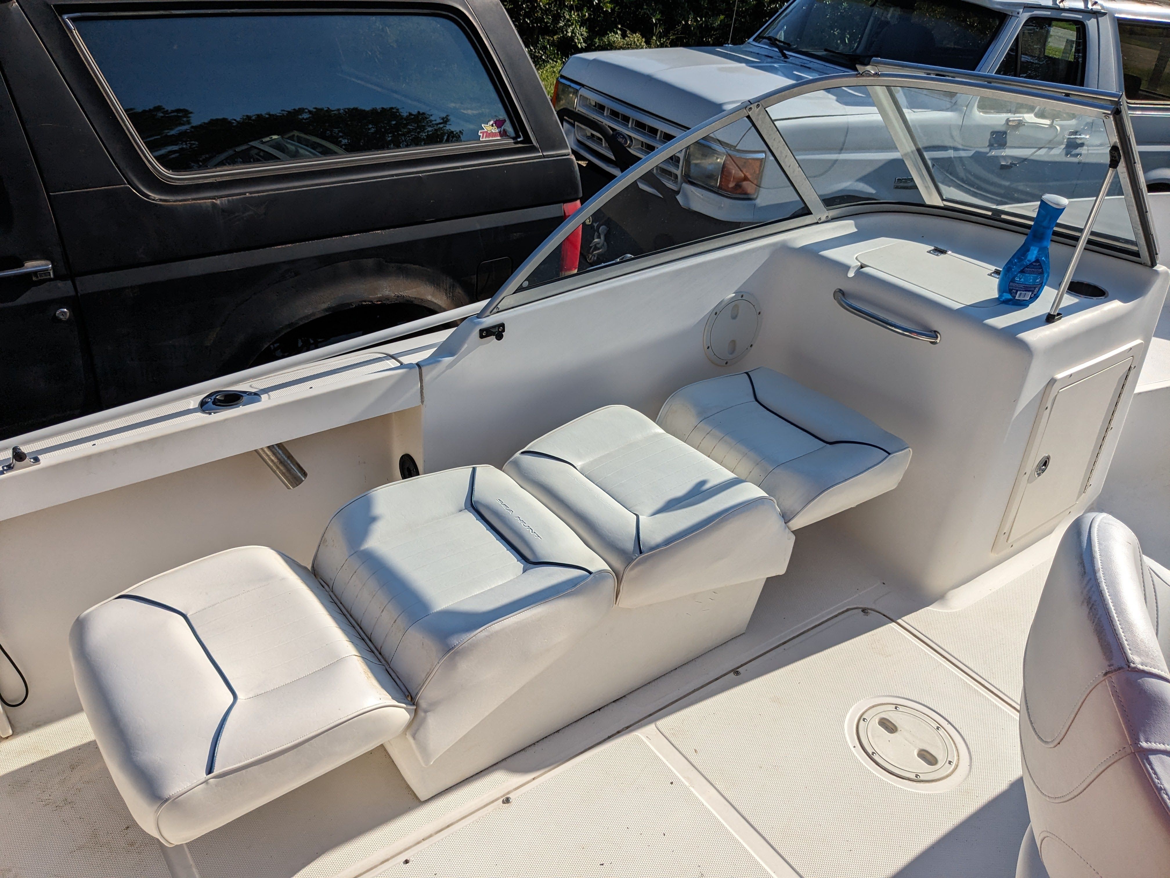 Interior of a 2000 Sea Hunt Escape 200 boat.