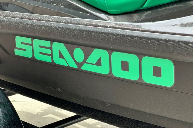 Sea-Doo PWC GTR 230 with bold green logo on a black background.