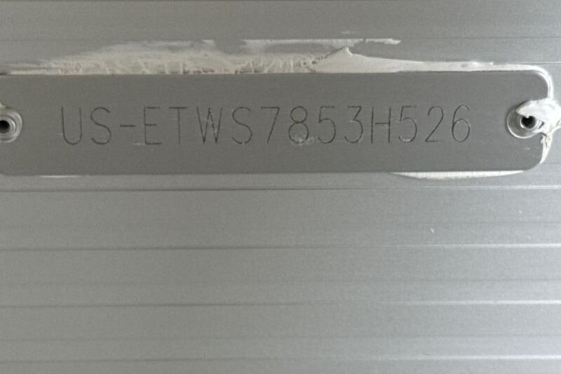 Hull identification number on a 2026 Bennington 22 SSRSF boat.