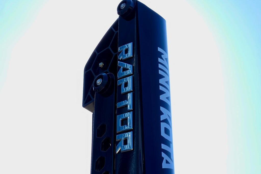 Close-up of Minn Kota Raptor on 2026 Skeeter ZXE20 boat.