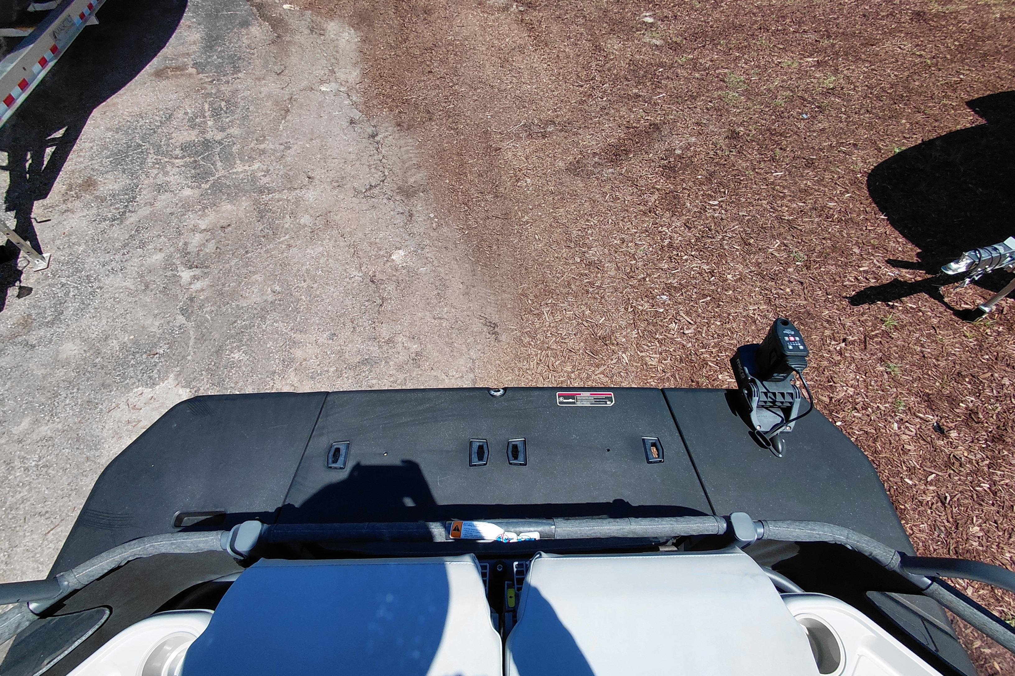 2024 Sea-Doo Switch Cruise 18 rear deck view with control panel and seating.