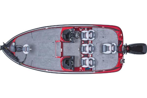 Manufacturer Provided Image: Overhead view of 2013 Nitro Z-8 boat, featuring spacious seating and sleek design.