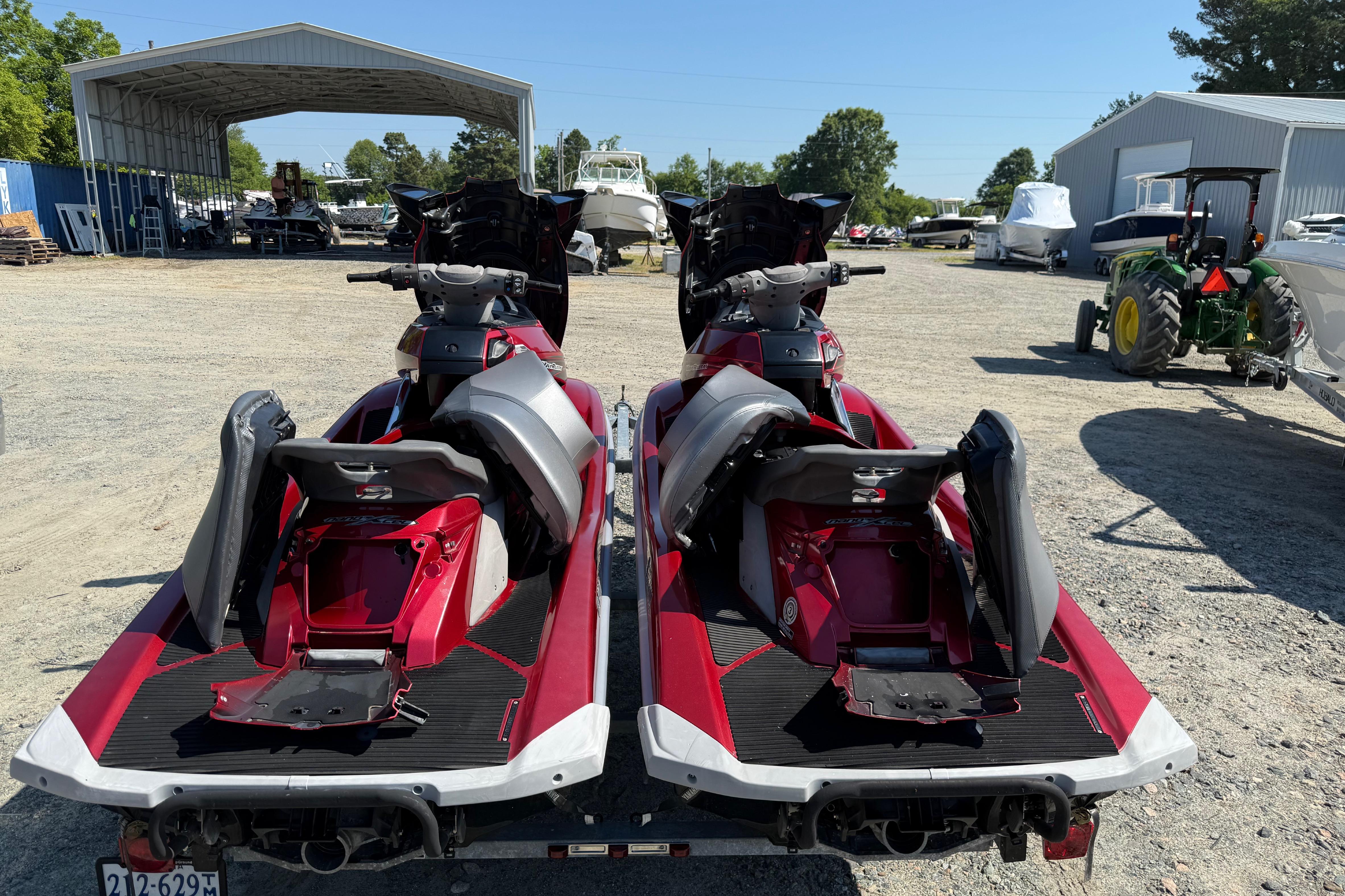 2013 Yamaha WaveRunner FX HO jet skis parked outdoors on a sunny day.
