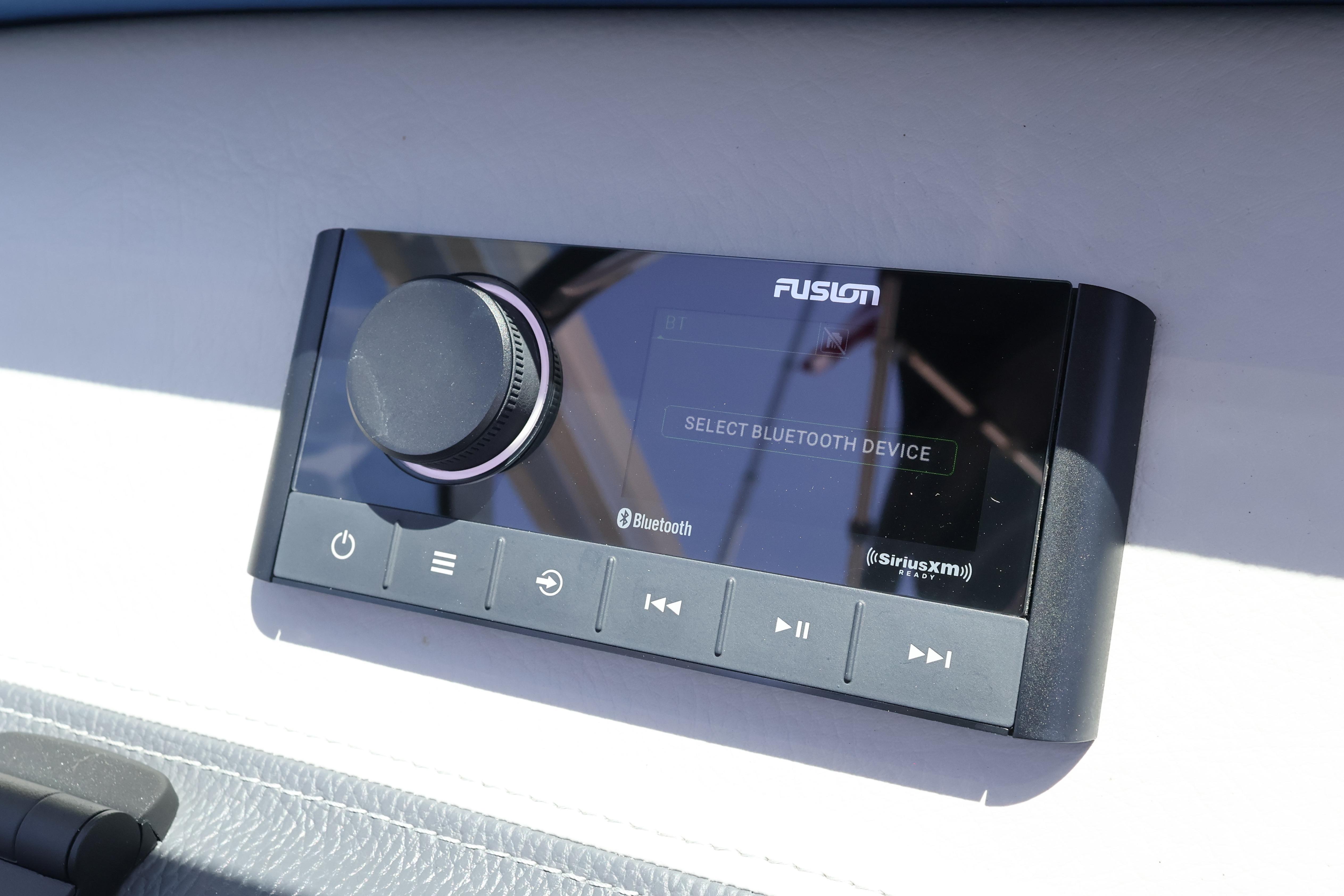 Fusion audio system in 2020 Regal LX4, displaying Bluetooth device selection.
