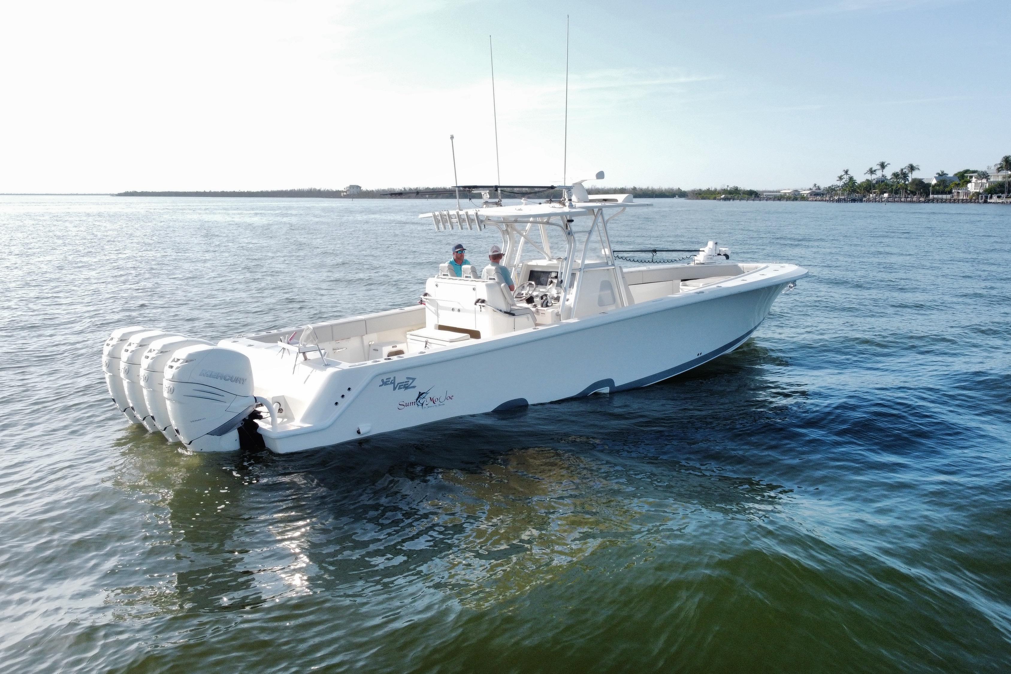 2019 SeaVee 390Z with Quad 350 Mercury Engines