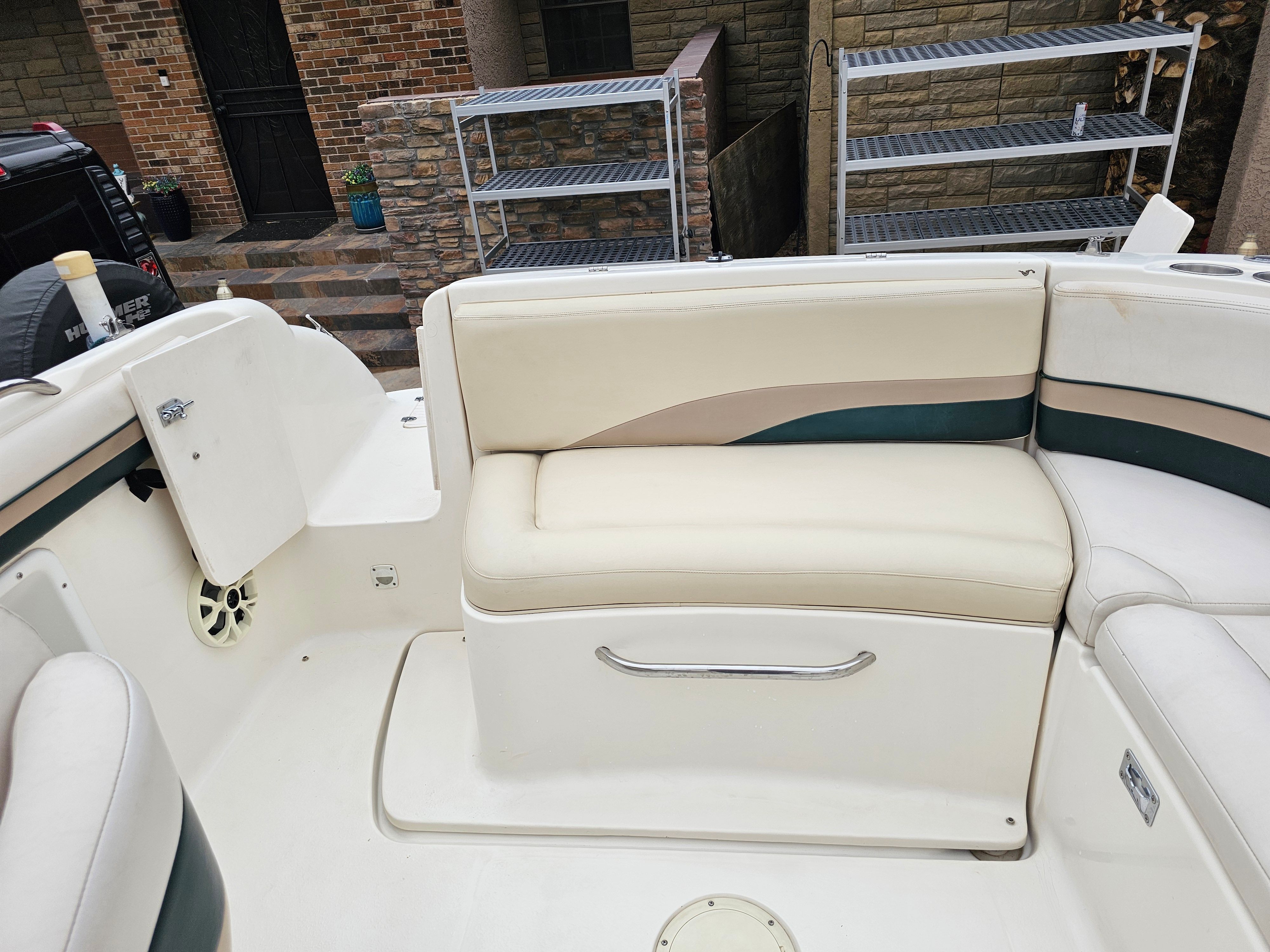 Interior of a 1998 Chaparral Sunesta 252 Special Edition boat.
