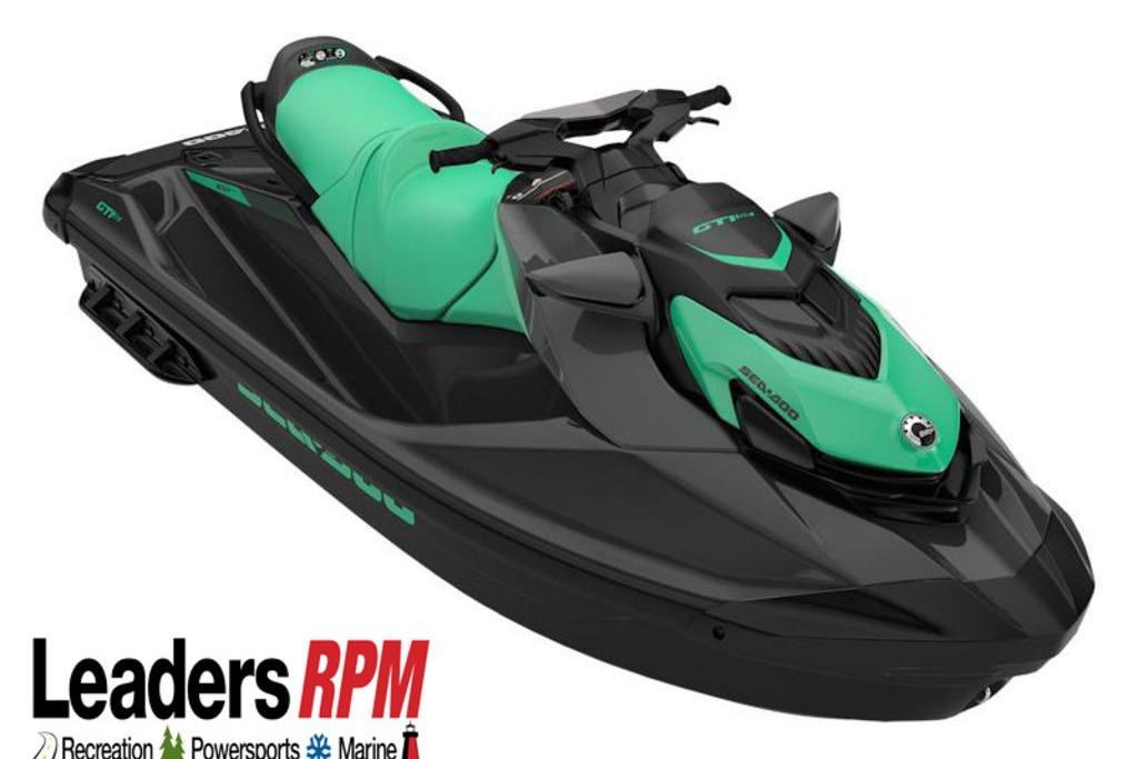 2026 Sea-Doo GTI SE 130 jet ski in black and green, displayed by Leaders RPM.