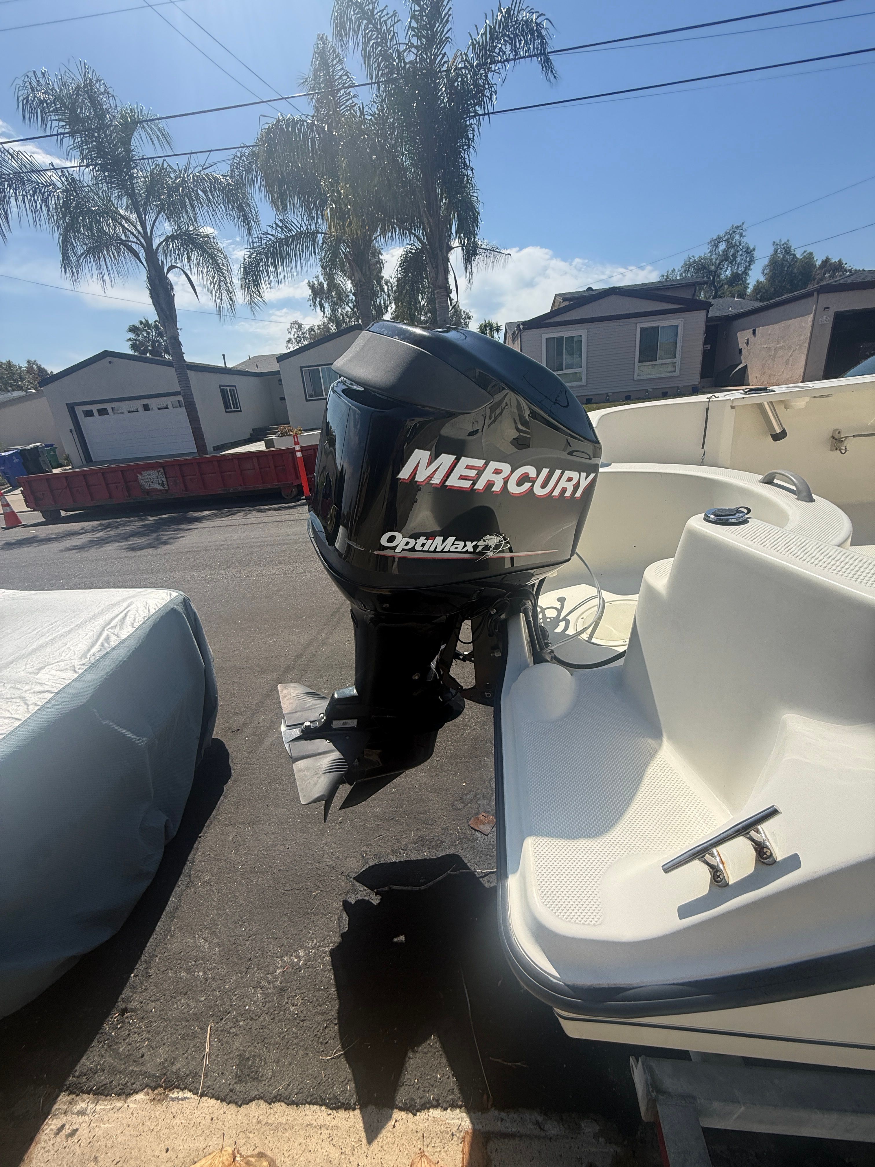 2008 Trophy 1703 Center Console with Mercury OptiMax engine.