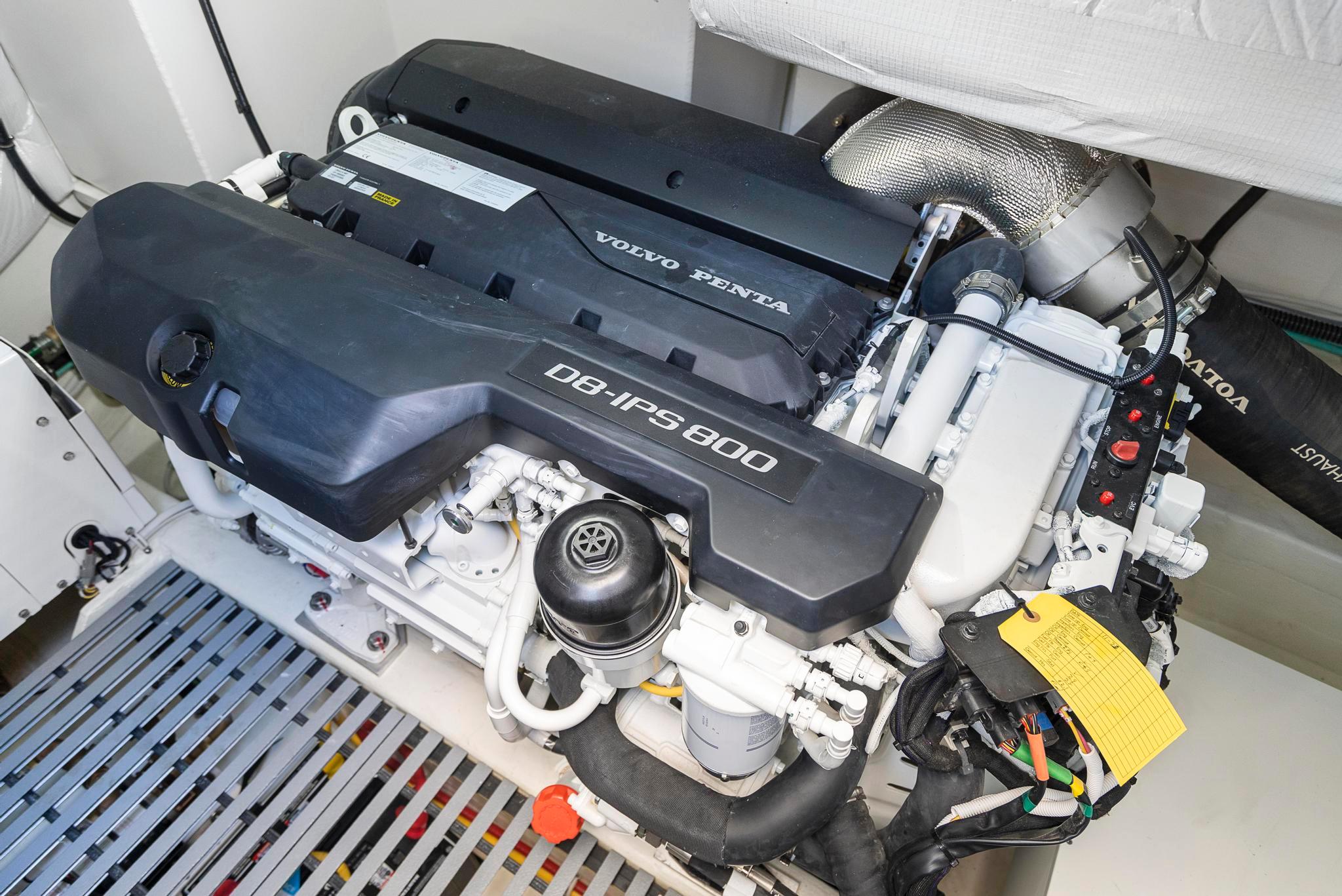 Volvo Penta D8-IPS 800 engine in 2022 Tiara Yachts C49 Coupe.