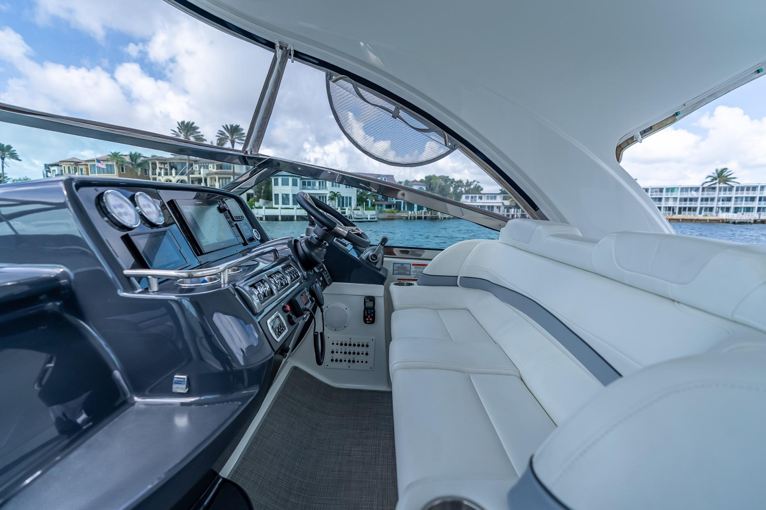 2022 Formula 40 Performance Cruiser interior with modern dashboard and luxurious seating.