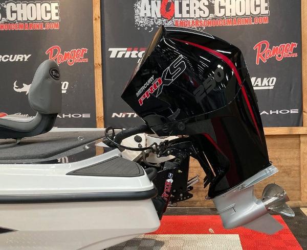 2025 Triton 20XP boat with Mercury Pro XS 250 engine, showcased at Angler's Choice.