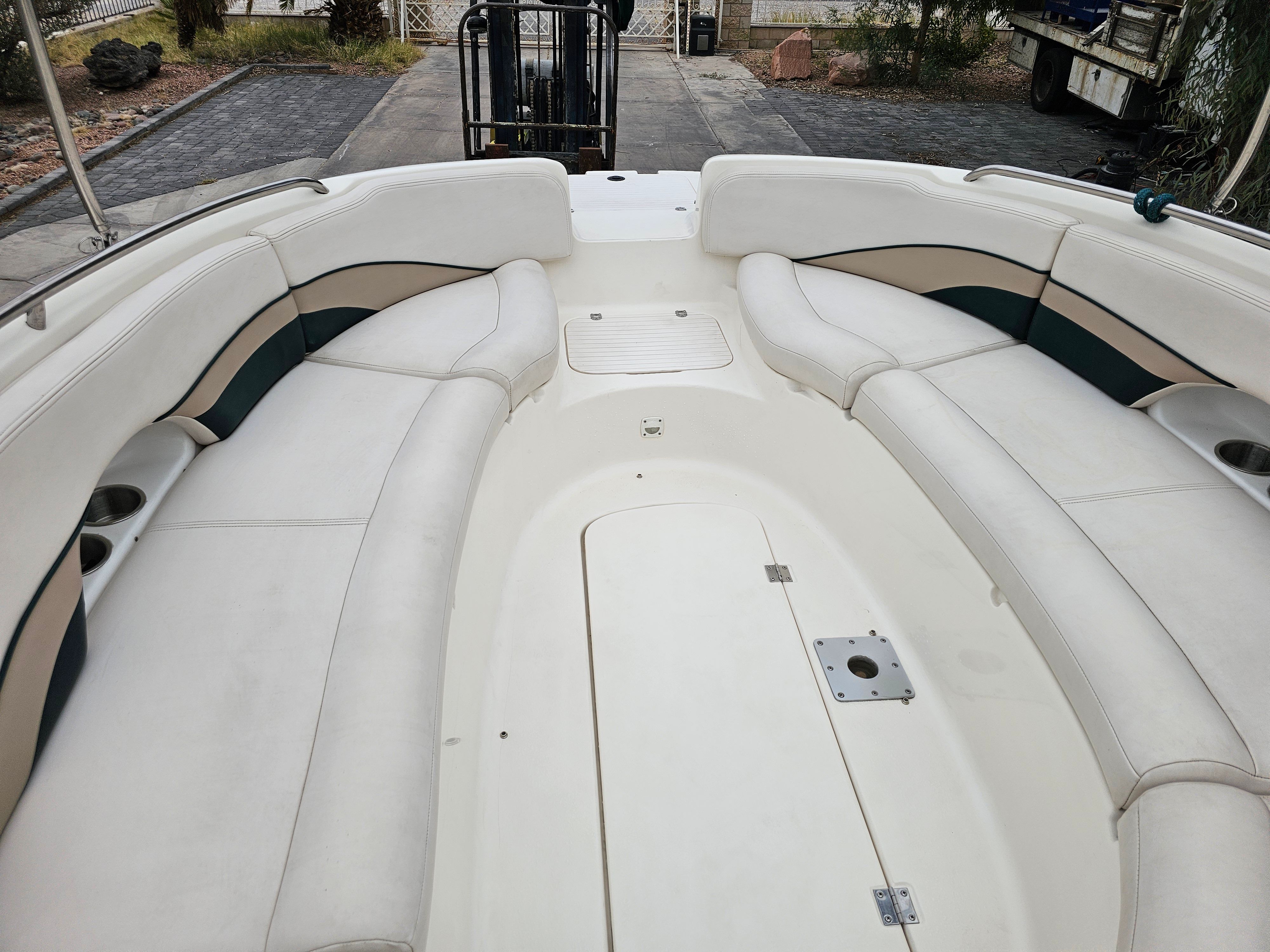 Interior of a 1998 Chaparral Sunesta 252 Special Edition boat.