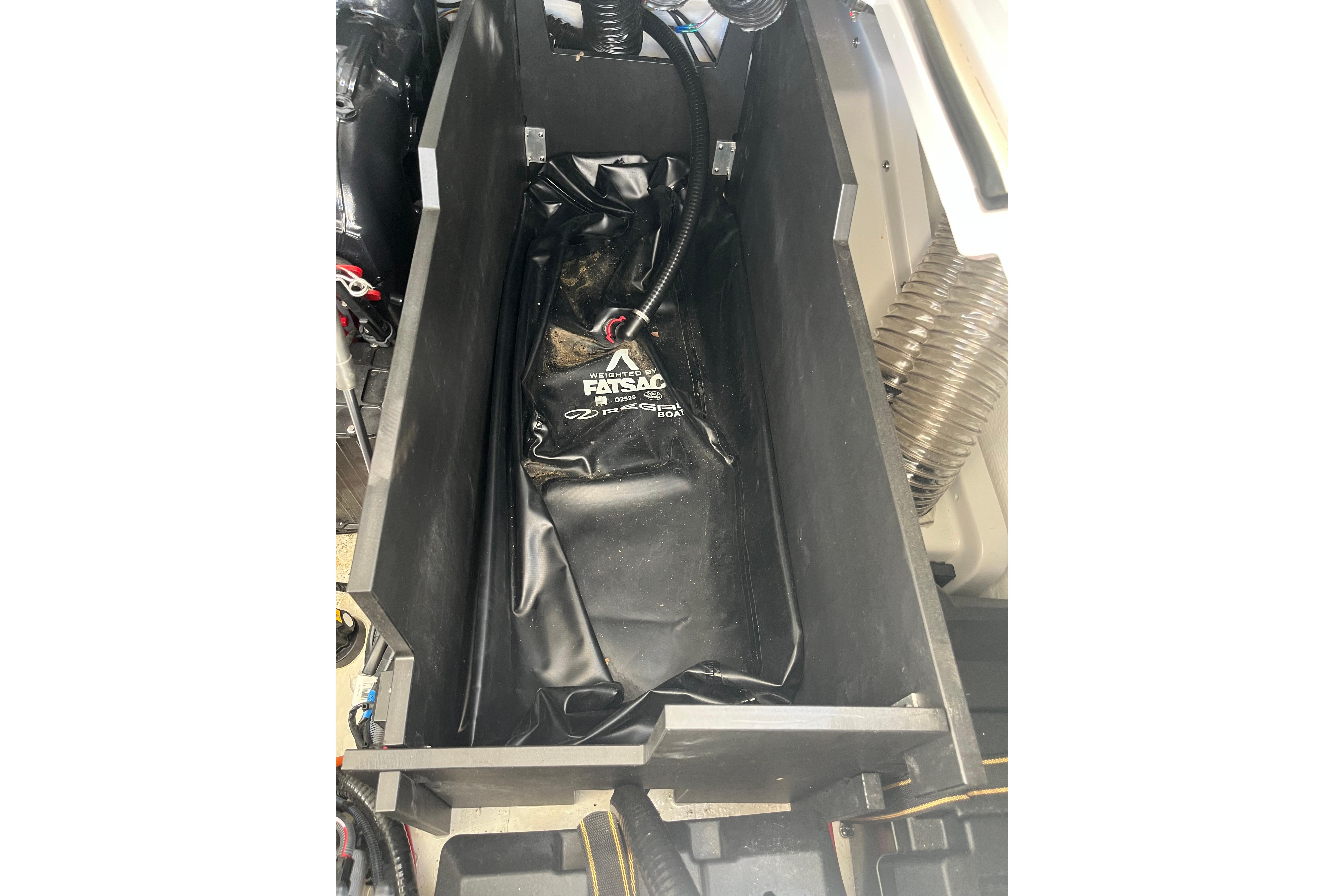 2024 Regal LS9 Surf boat ballast system with FatSac for enhanced wake performance.