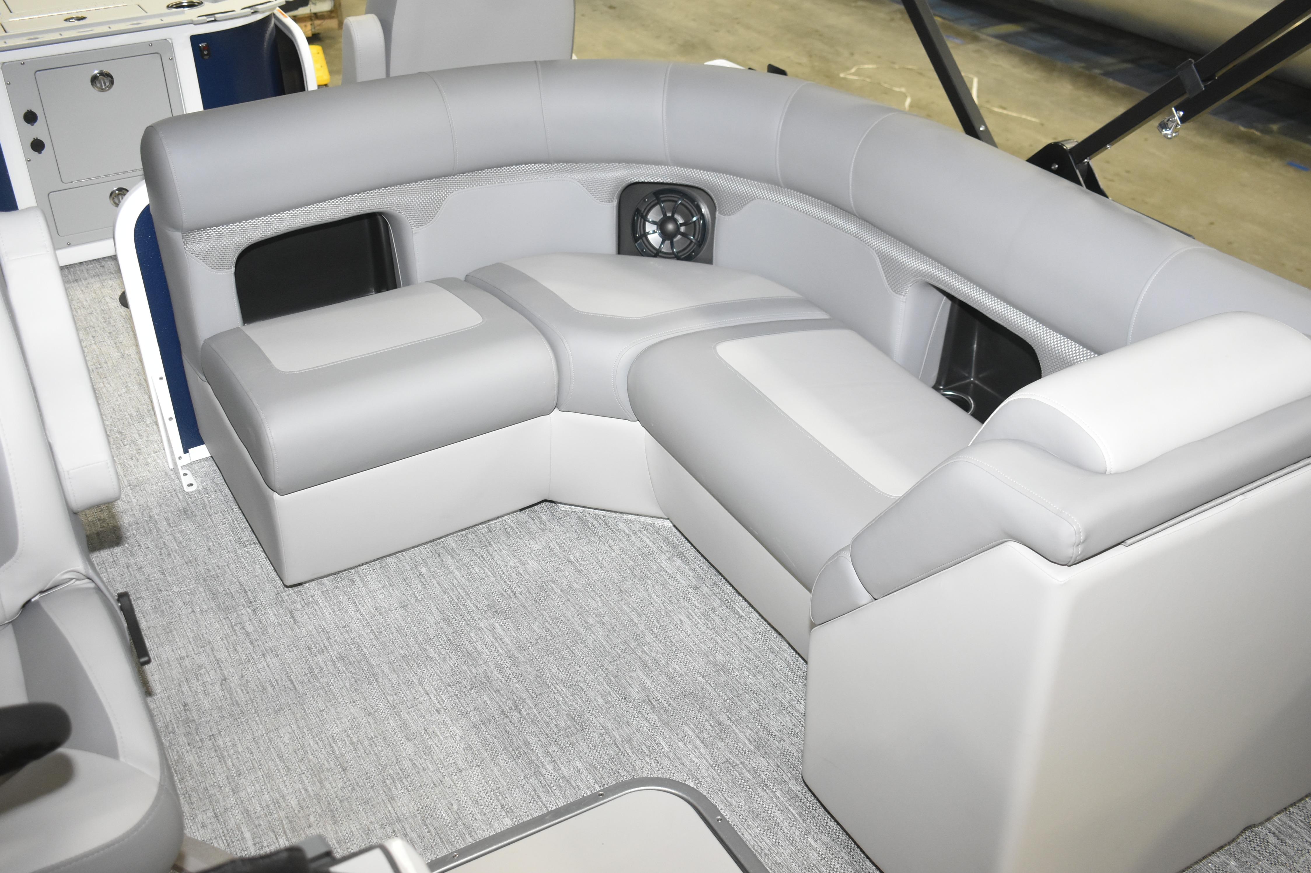 Luxurious seating area on 2026 Premier 230 Sunsation Angler 4PT - PTX boat.