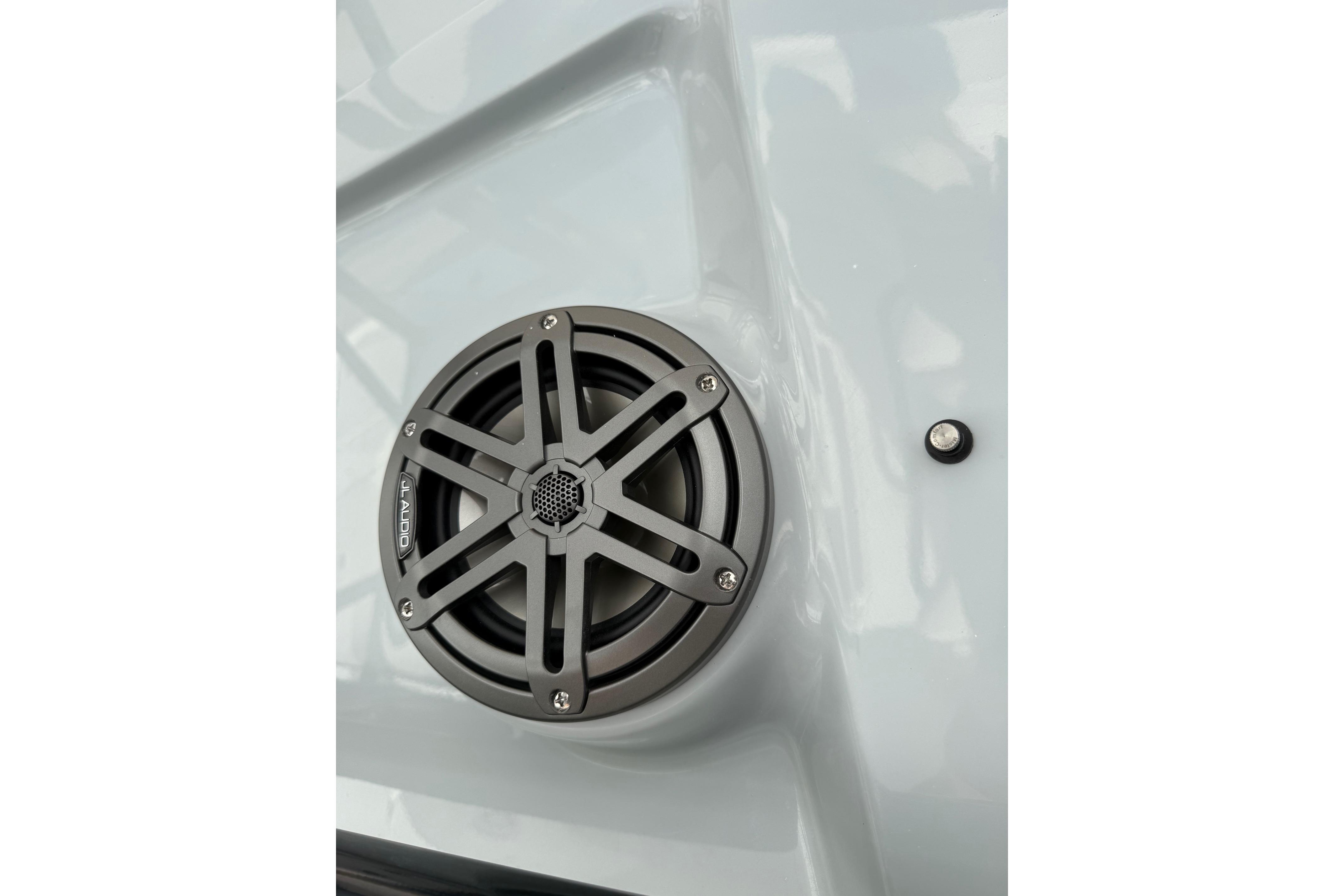 2026 Sea Hunt BX 22 BR boat speaker detail with JL Audio branding.