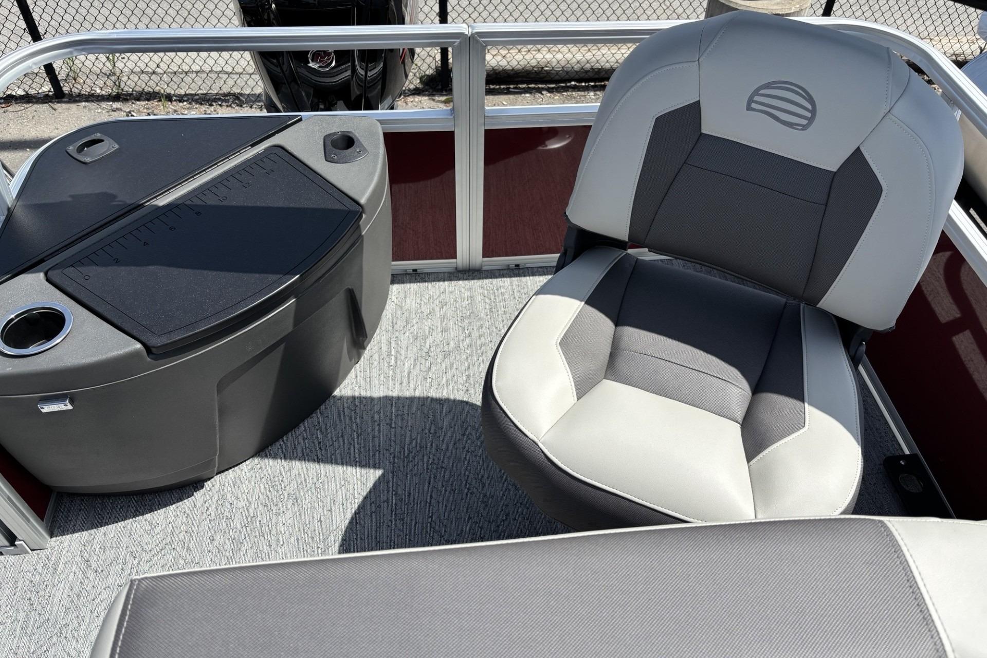 2026 Sun Tracker Bass Buggy 18 DLX interior with seating and console.