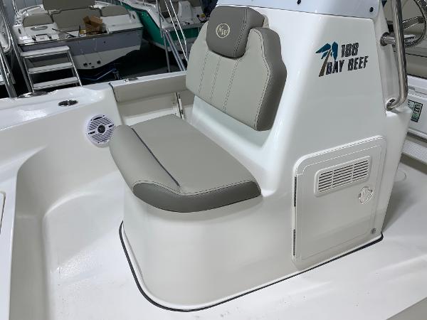 2024 Key West 188 Bay Reef boat seat and console.