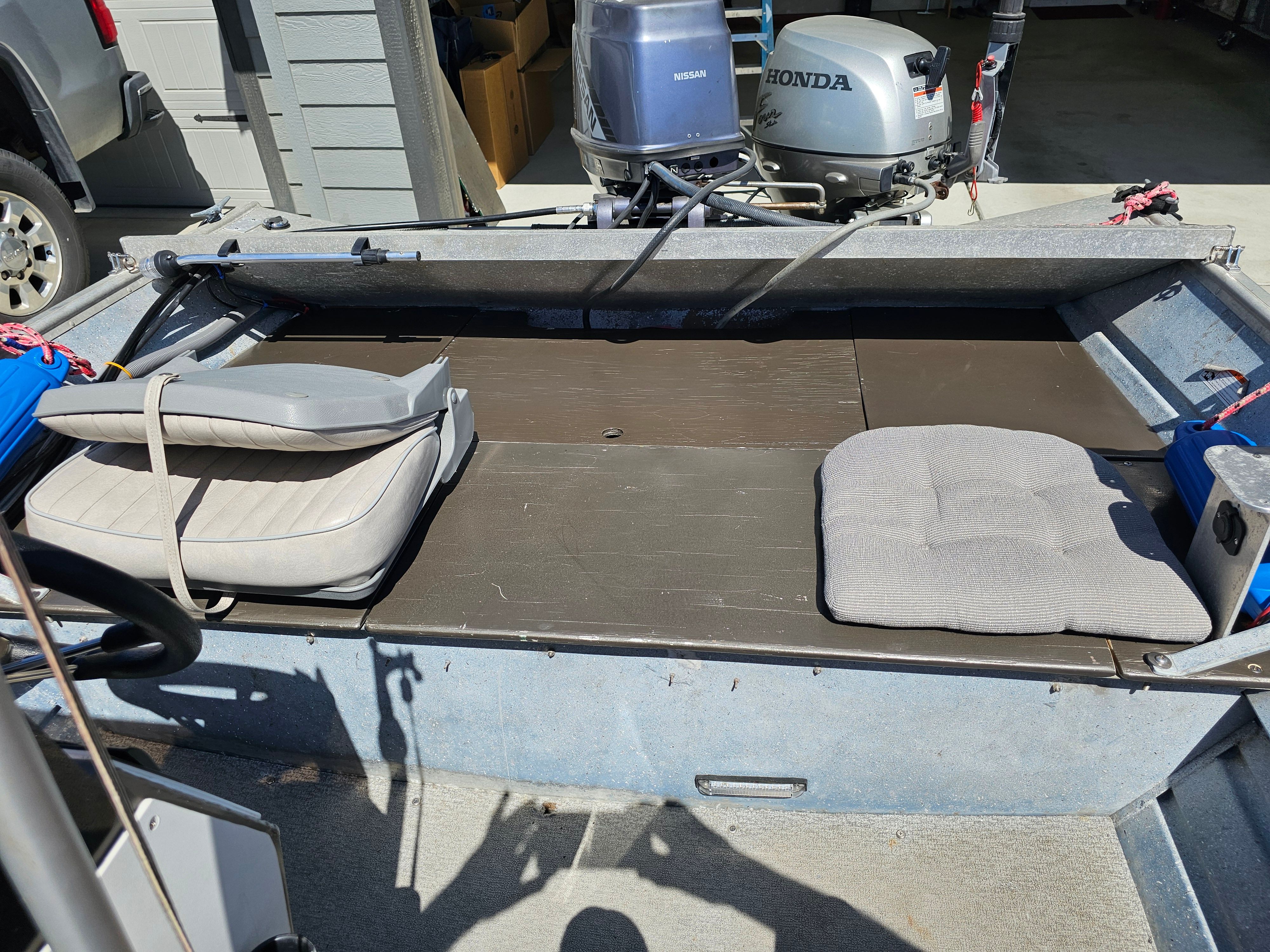 1988 Valco Bayrunner BR-16 Open with outboard motors.