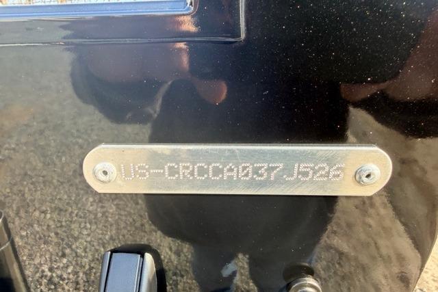 2026 Crestliner 1850 Commander boat with visible hull identification number plate.