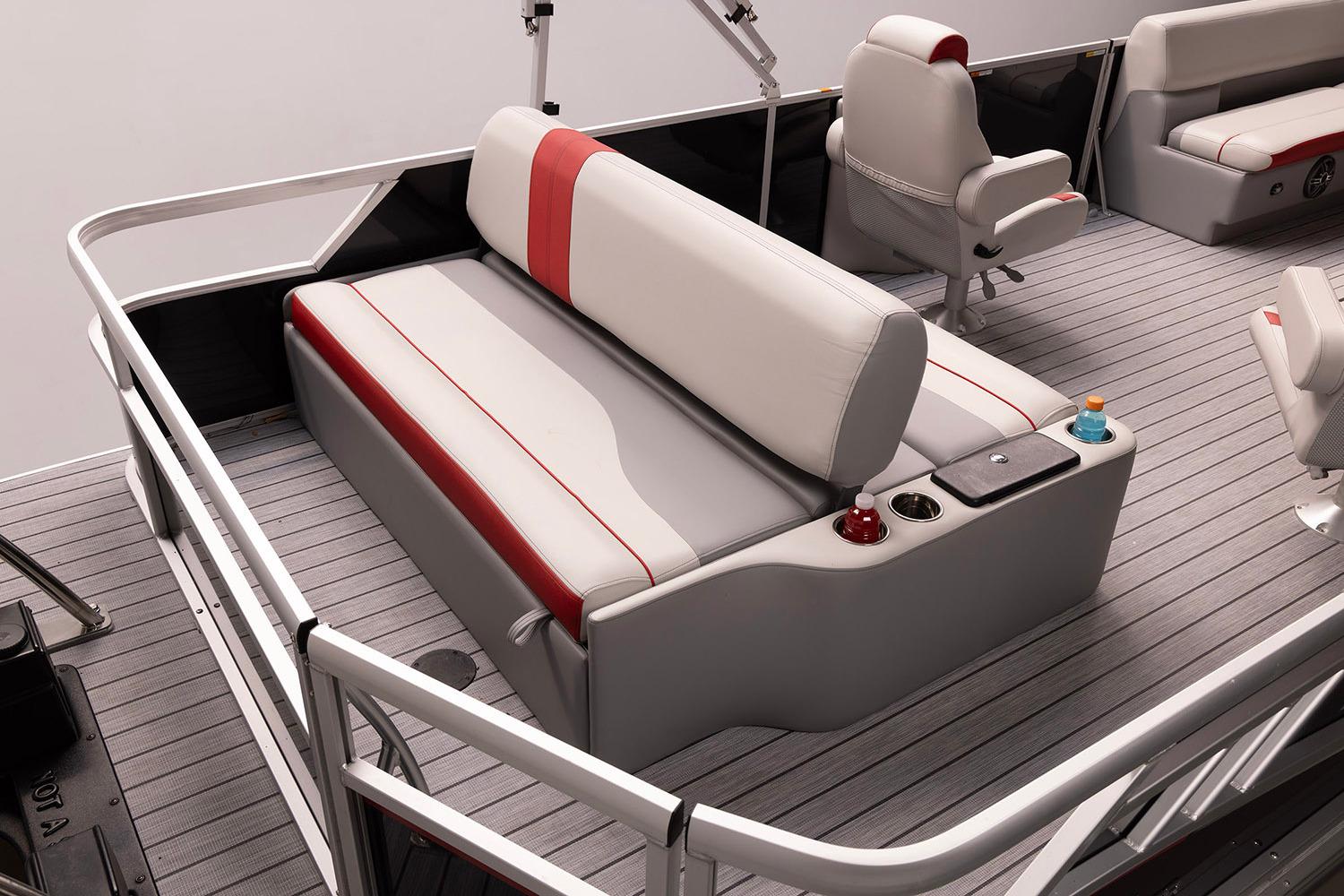 Manufacturer Provided Image: 2026 SunCatcher Select 322SL boat interior with stylish seating and modern design.