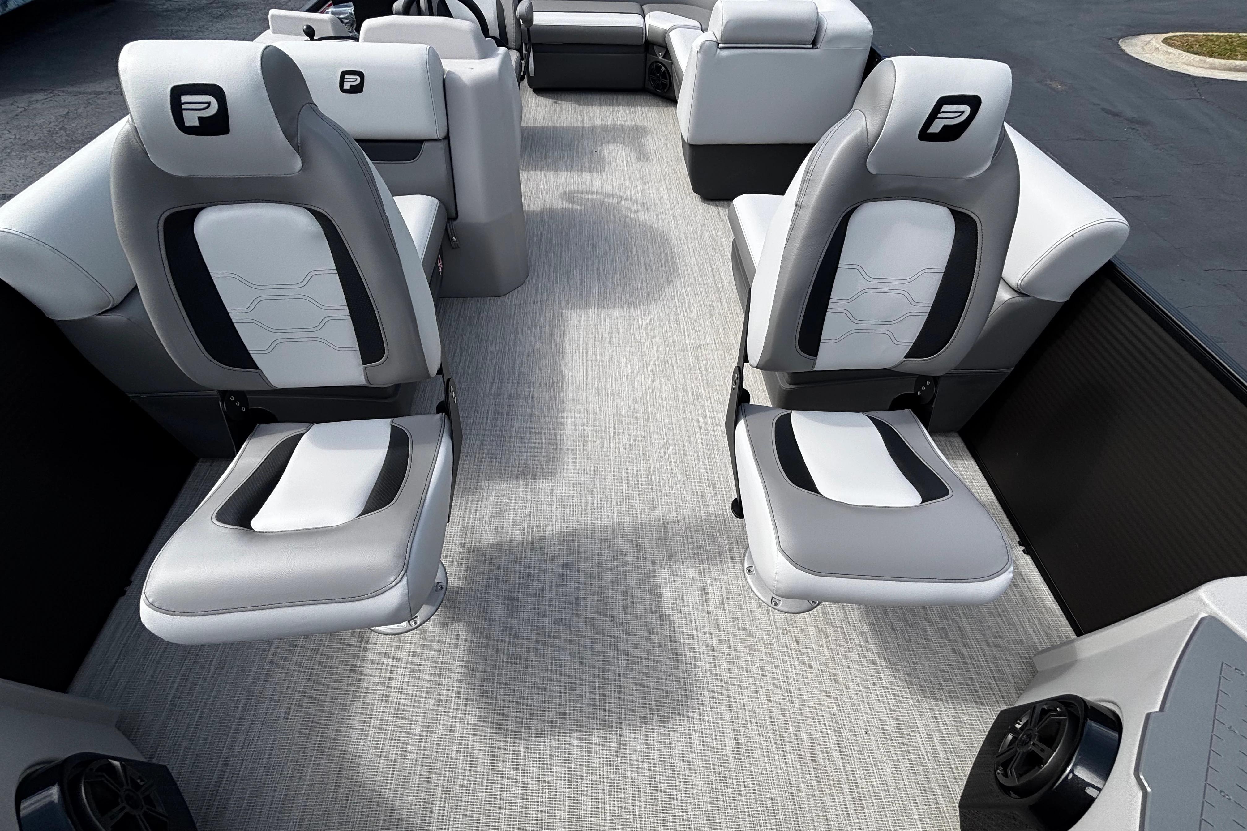 2026 Princecraft Sportfisher 21-2S boat interior with stylish seating and modern design.