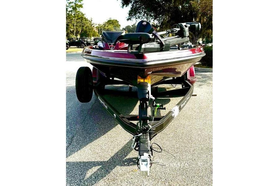 2026 Ranger Z518 Cup-Equipped boat on trailer, parked outdoors.