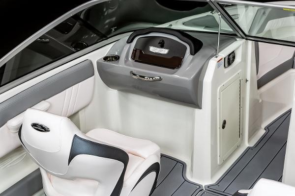 Manufacturer Provided Image: Interior of 2025 Chaparral 21 SSi boat, featuring sleek design and modern seating.