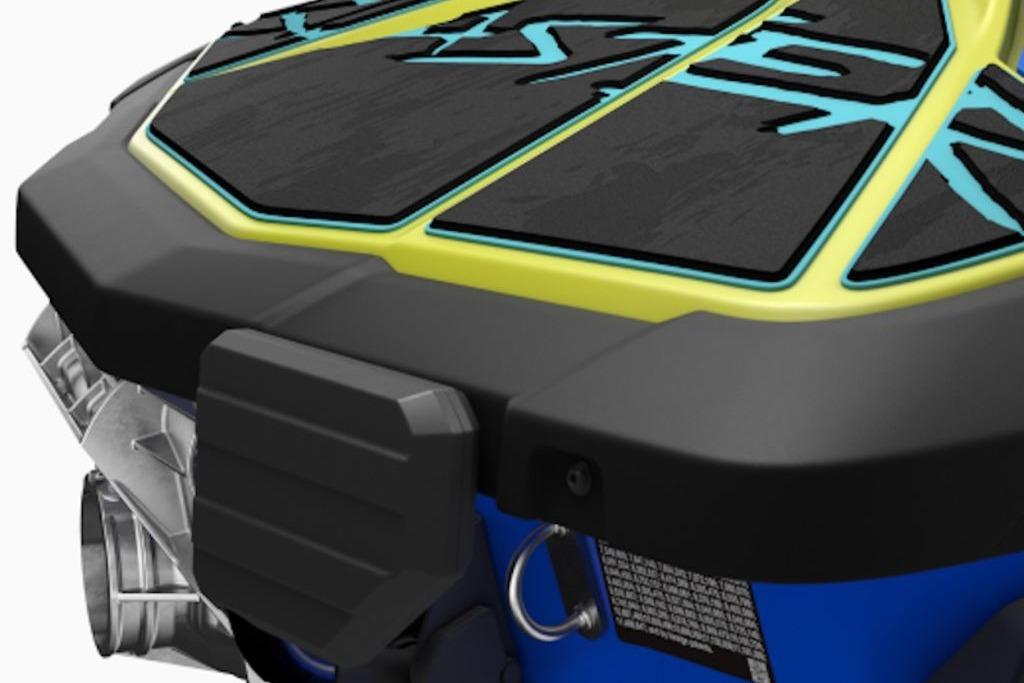 2026 Yamaha WaveRunner JetBlaster PRO 3-Up, rear view with vibrant design details.