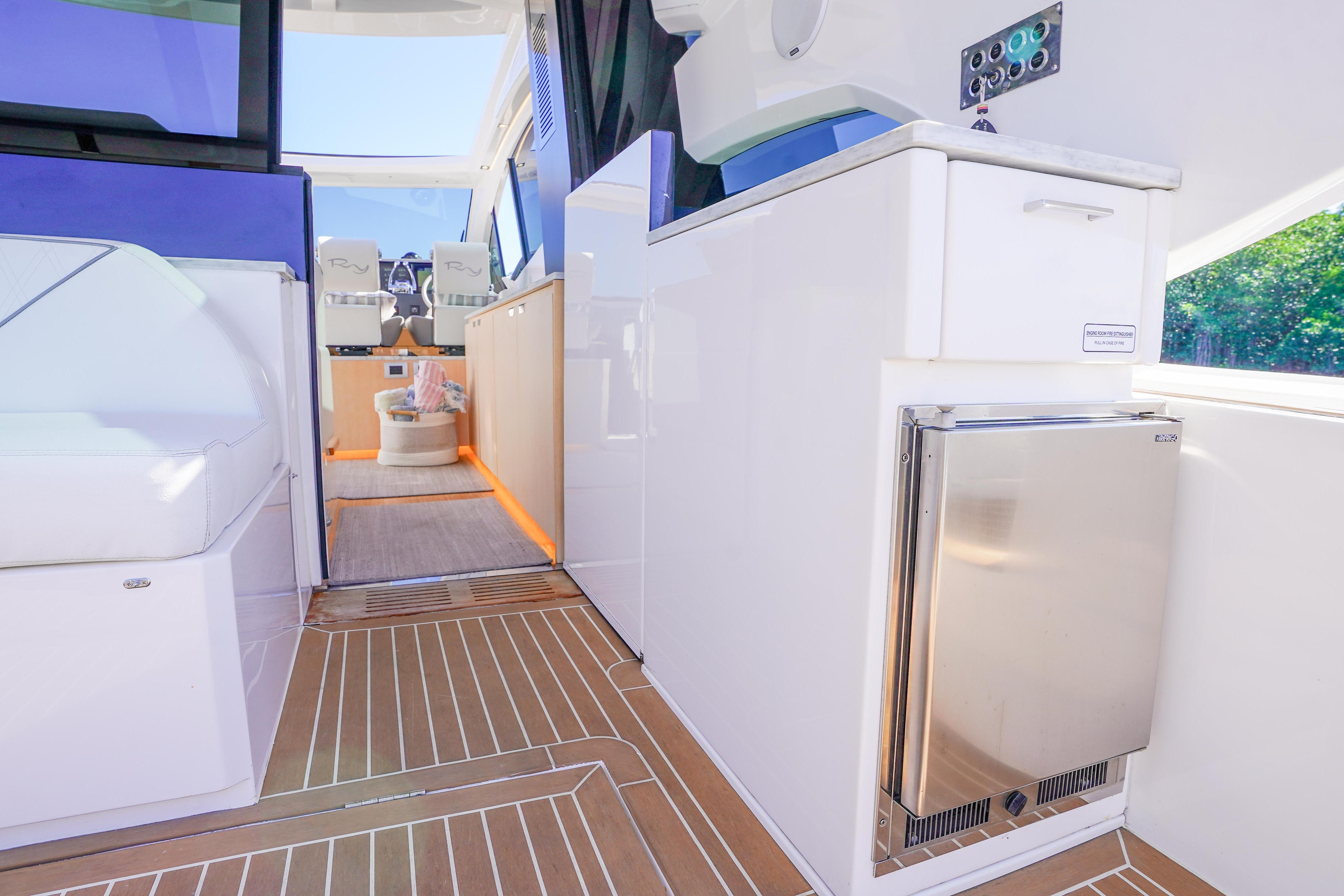 Luxurious interior of 2019 Rio Yachts Colorado 56, featuring sleek design and modern amenities.