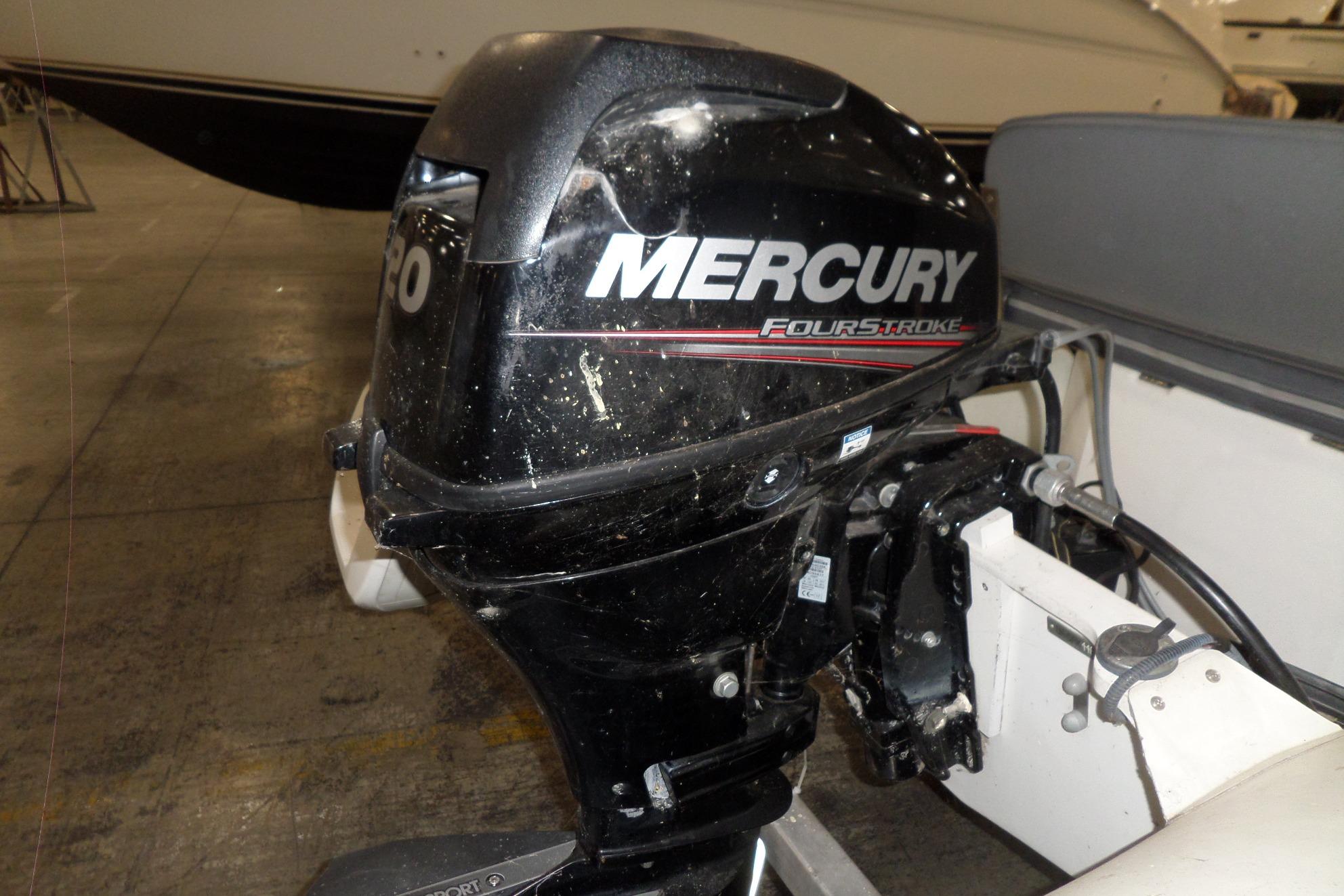 Mercury FourStroke outboard motor on a 2006 Tiara Yachts 3600 Sovran.