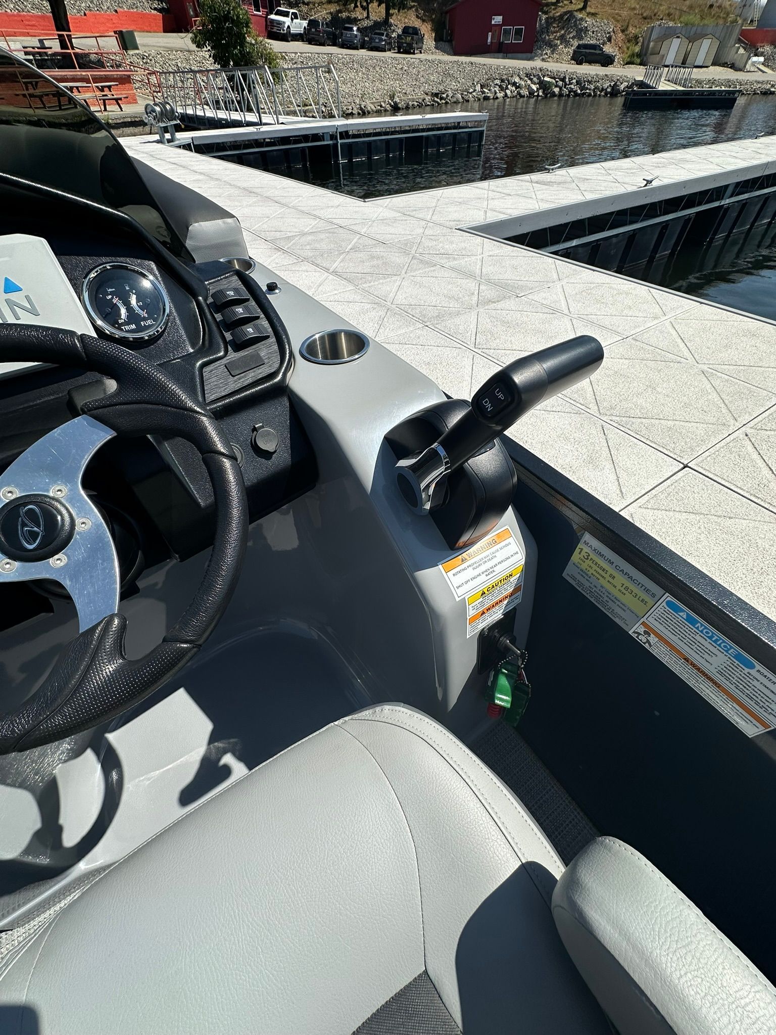 Interior of a 2023 Veranda Relax VR25VLB boat.