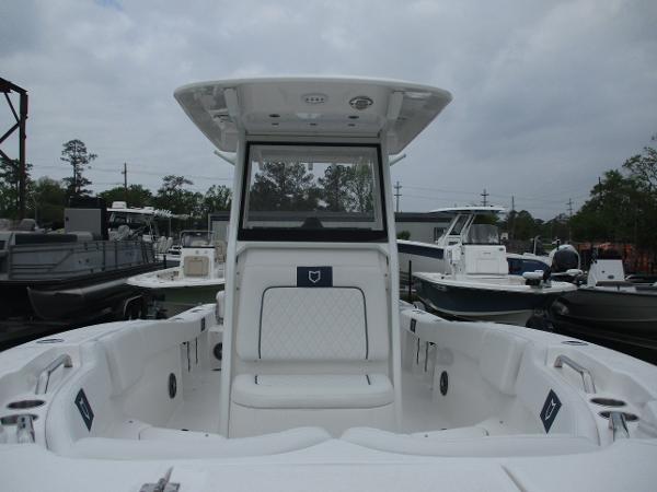 2025 Sea Fox 228 Commander boat with spacious seating and modern design.