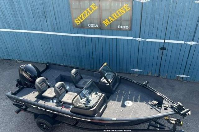 2026 Tracker Pro Guide V-16 WT boat displayed at Sizzle Marine, Ohio.